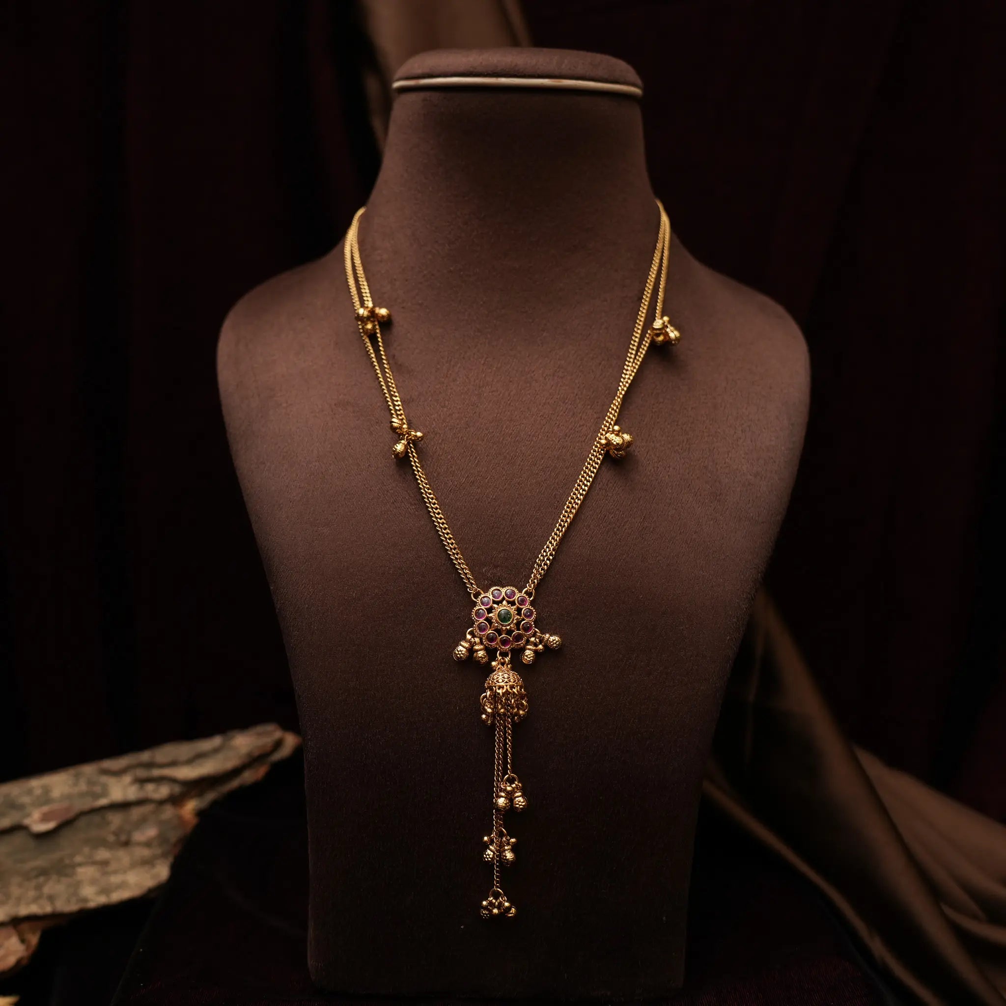 Tayira Antique Necklace - Red