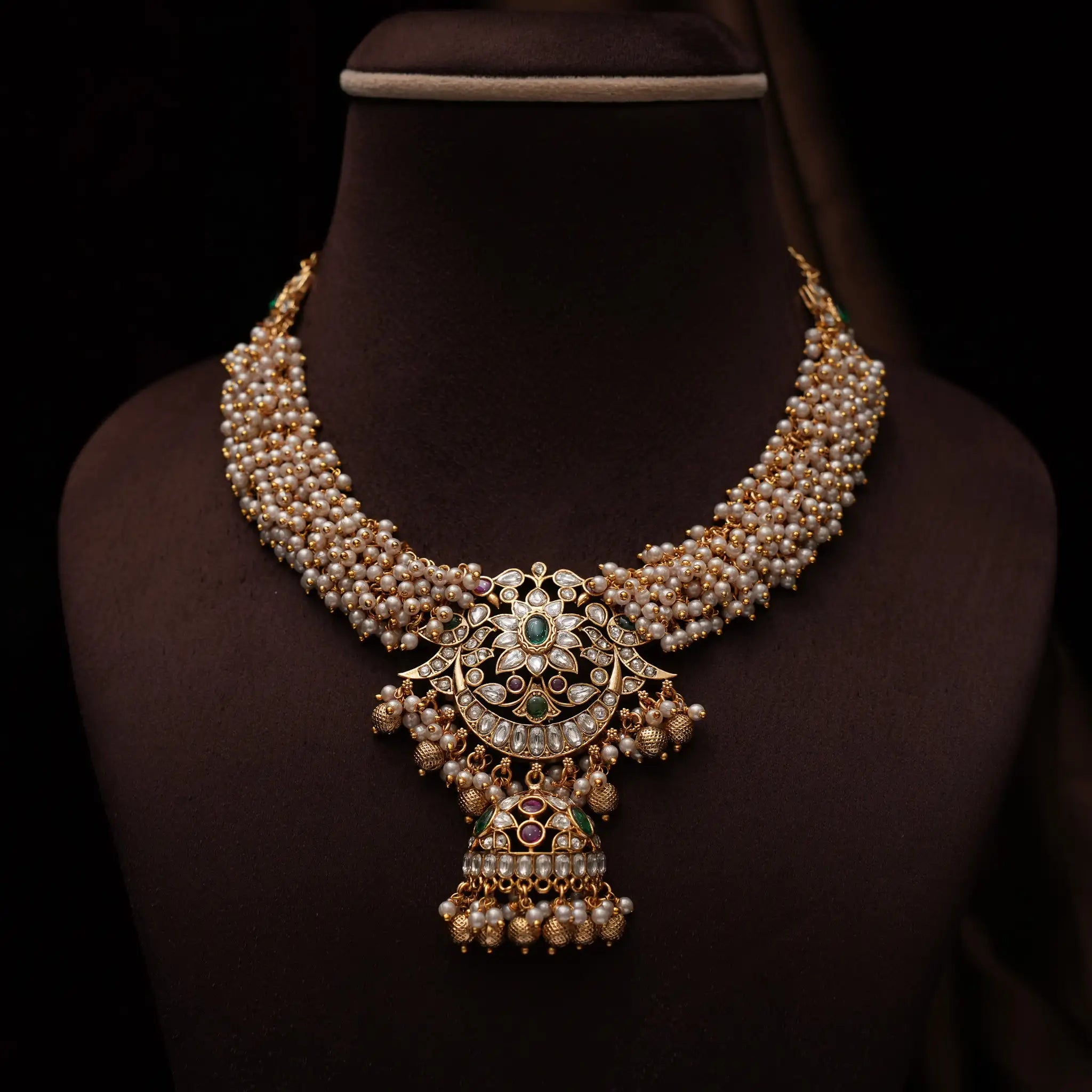 Teju Antique Necklace - Pearl