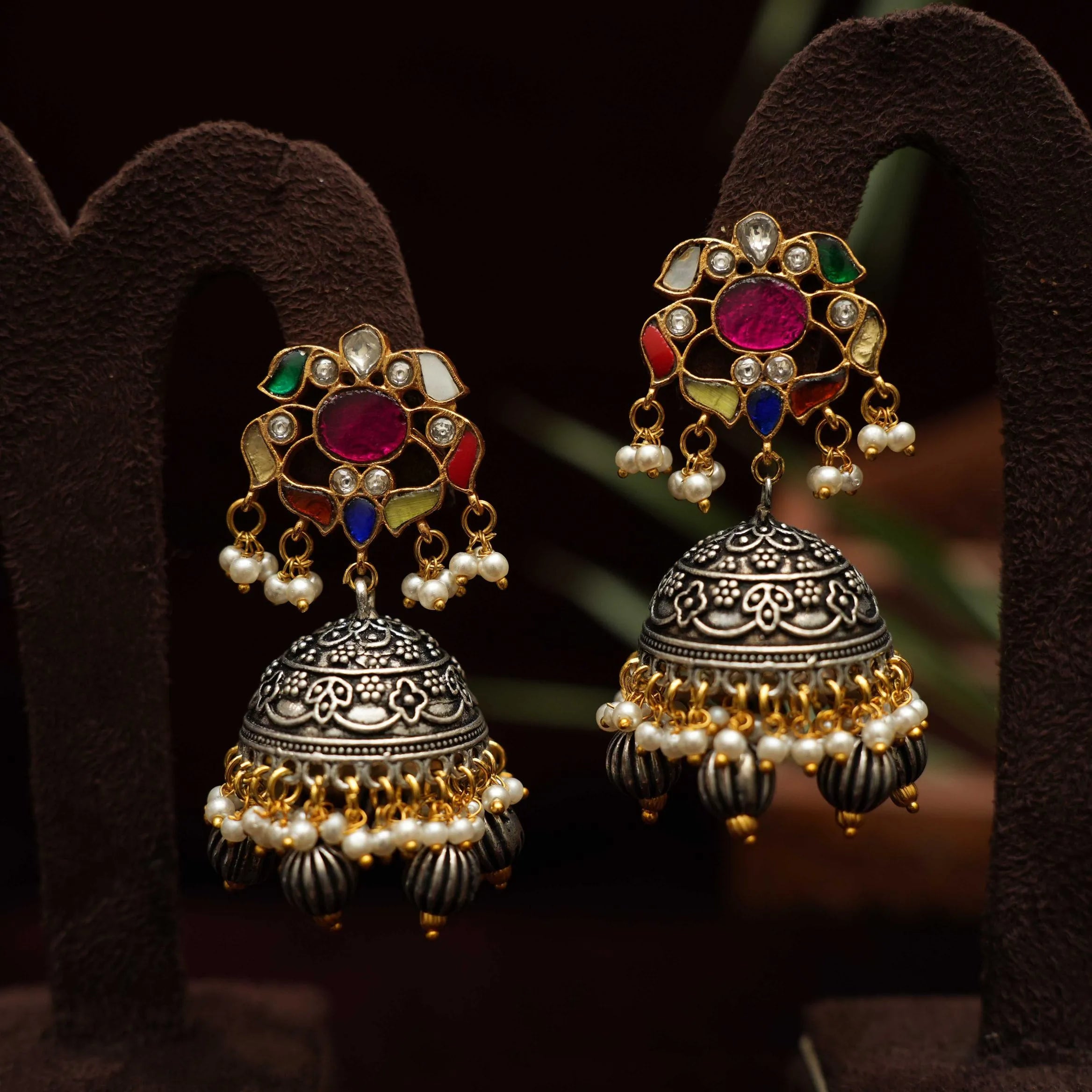 Thanika Antique Jhumka Earrings