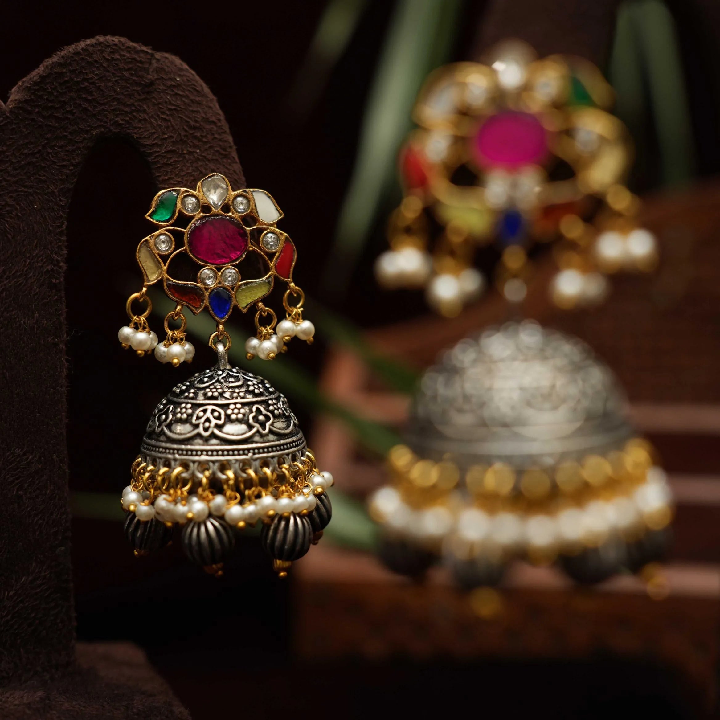 Thanika Antique Jhumka Earrings