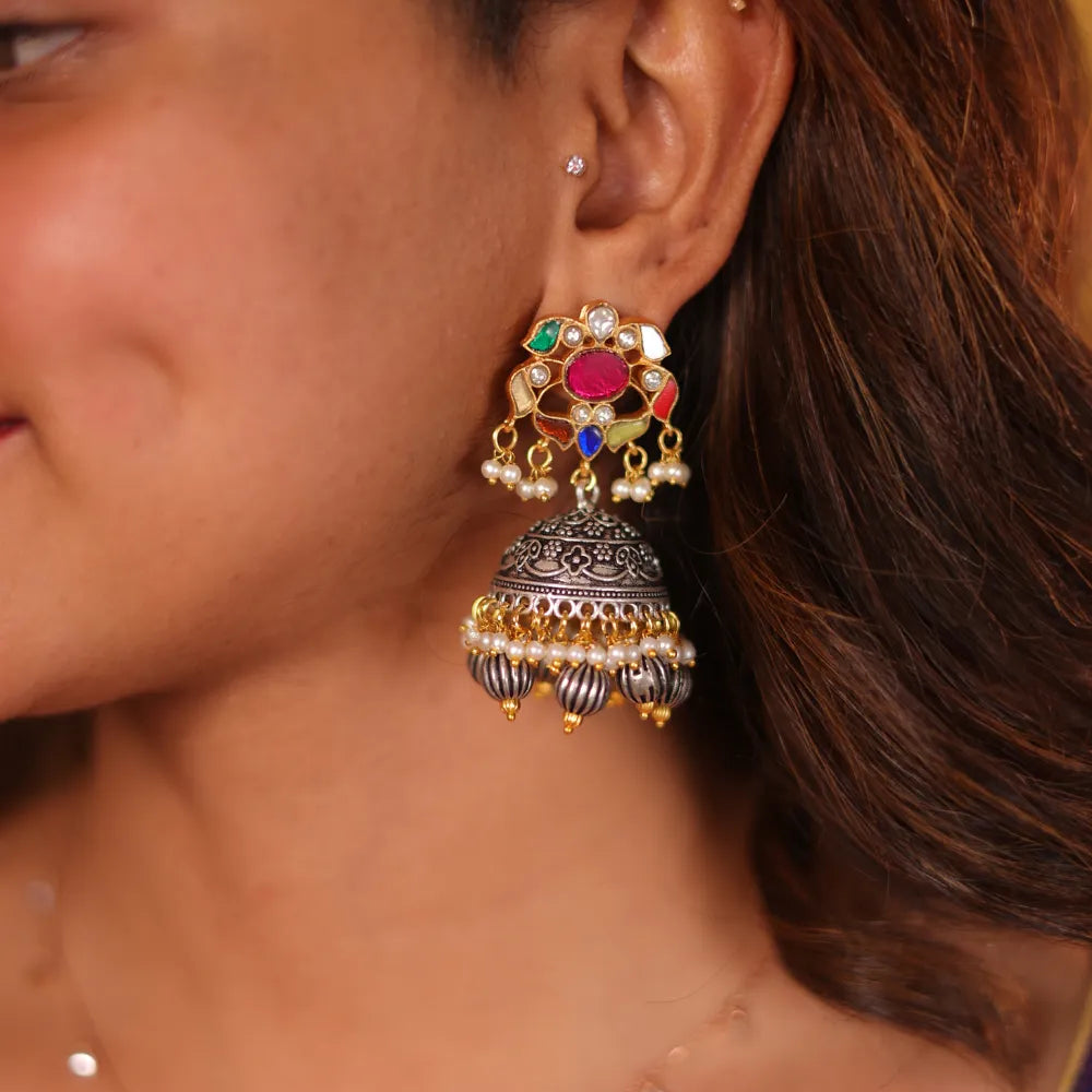 Thanika Antique Jhumka Earrings