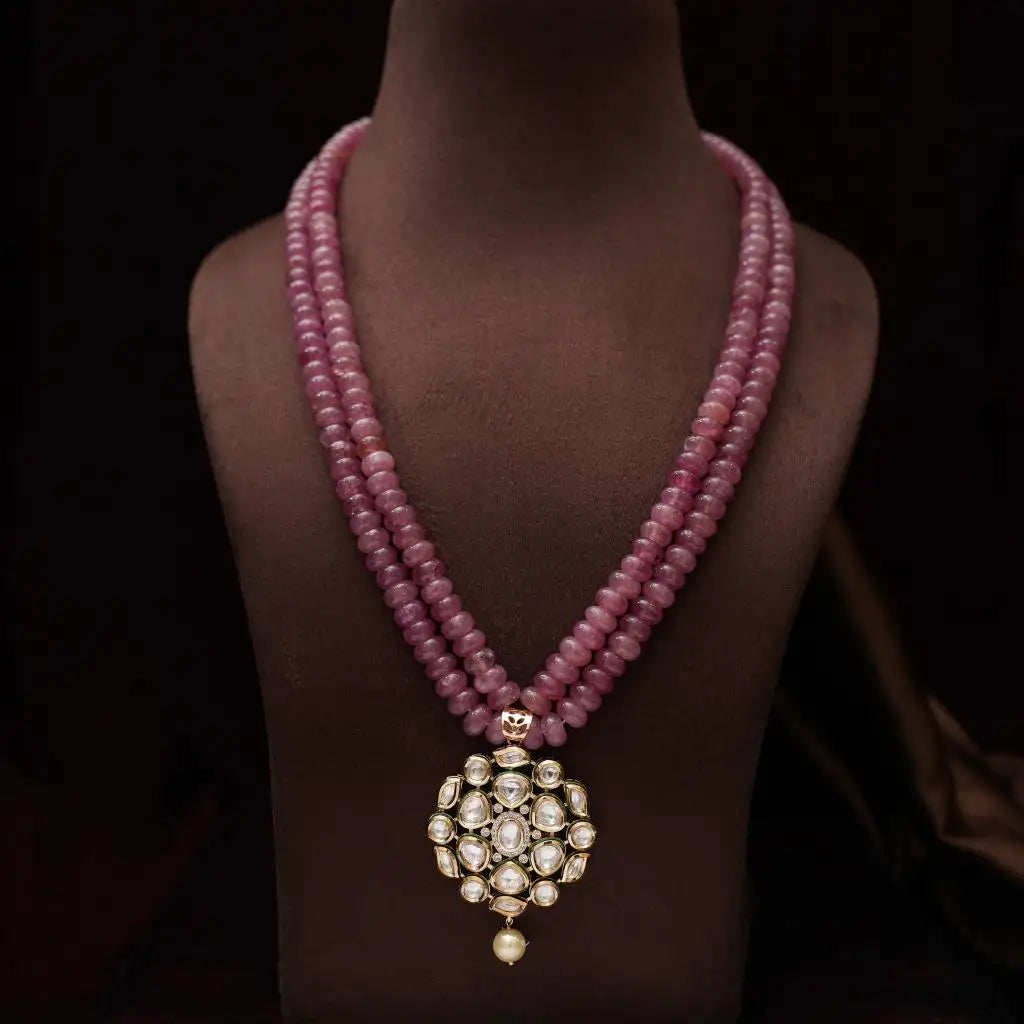 Tisha Beaded Kundan Necklace