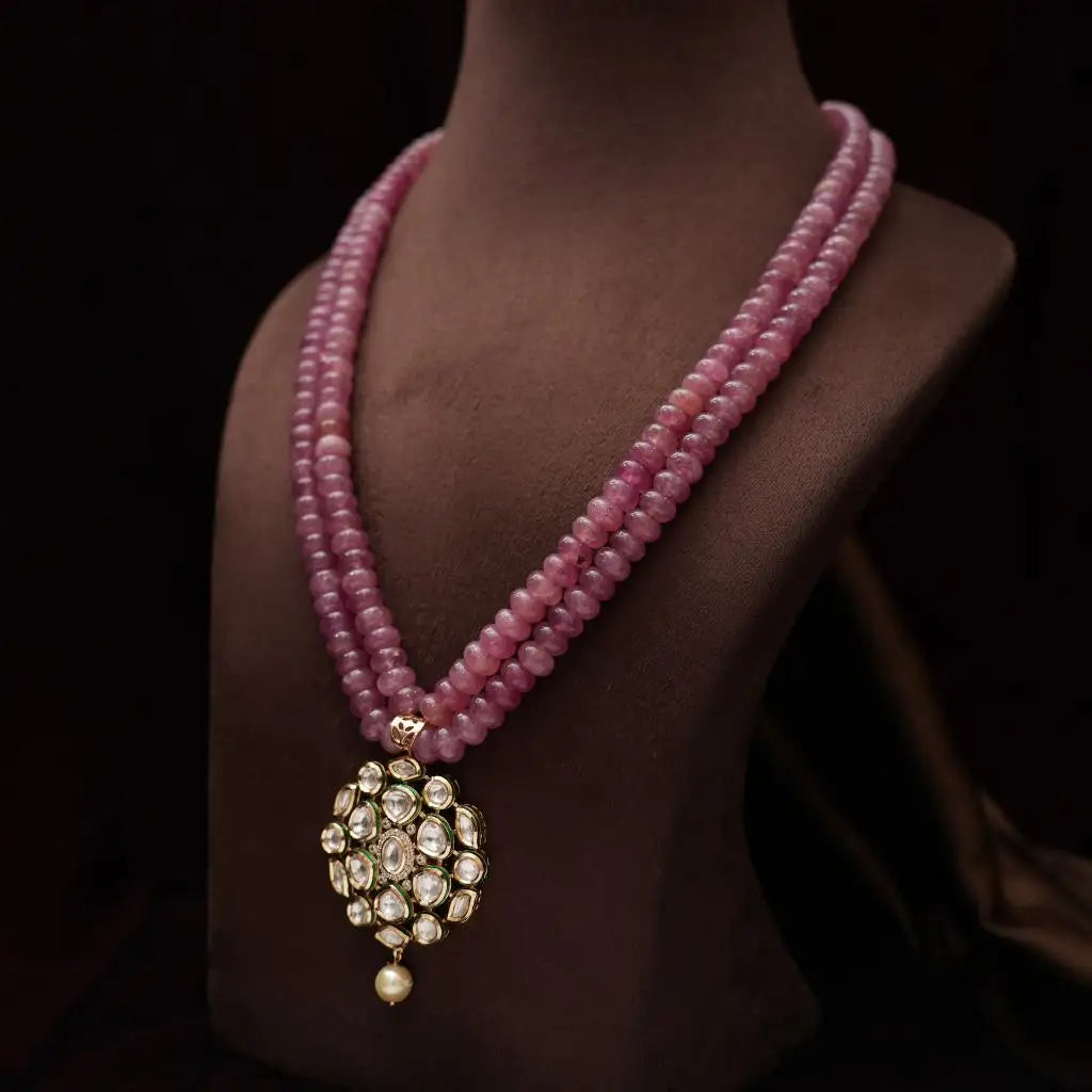 Tisha Beaded Kundan Necklace