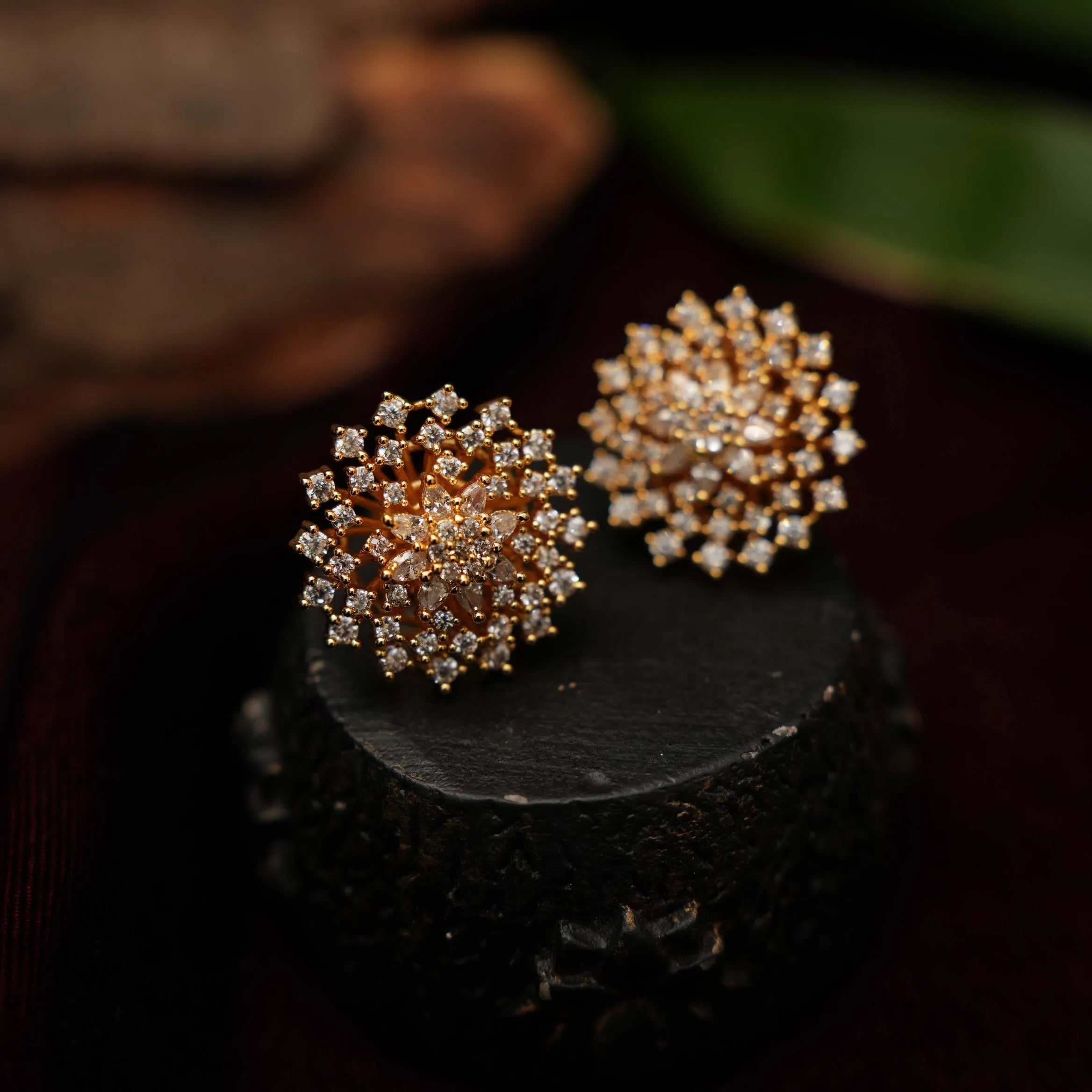 Tisha Zircon Ear Stud - Rimli Boutique