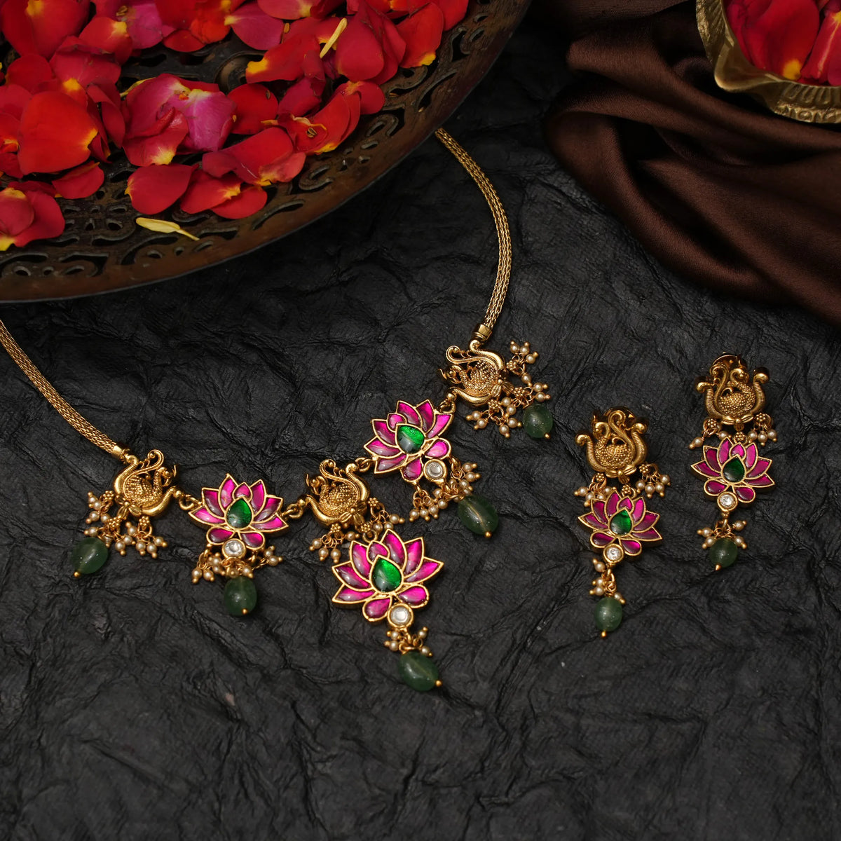 Tripura Antique Necklace - Disha