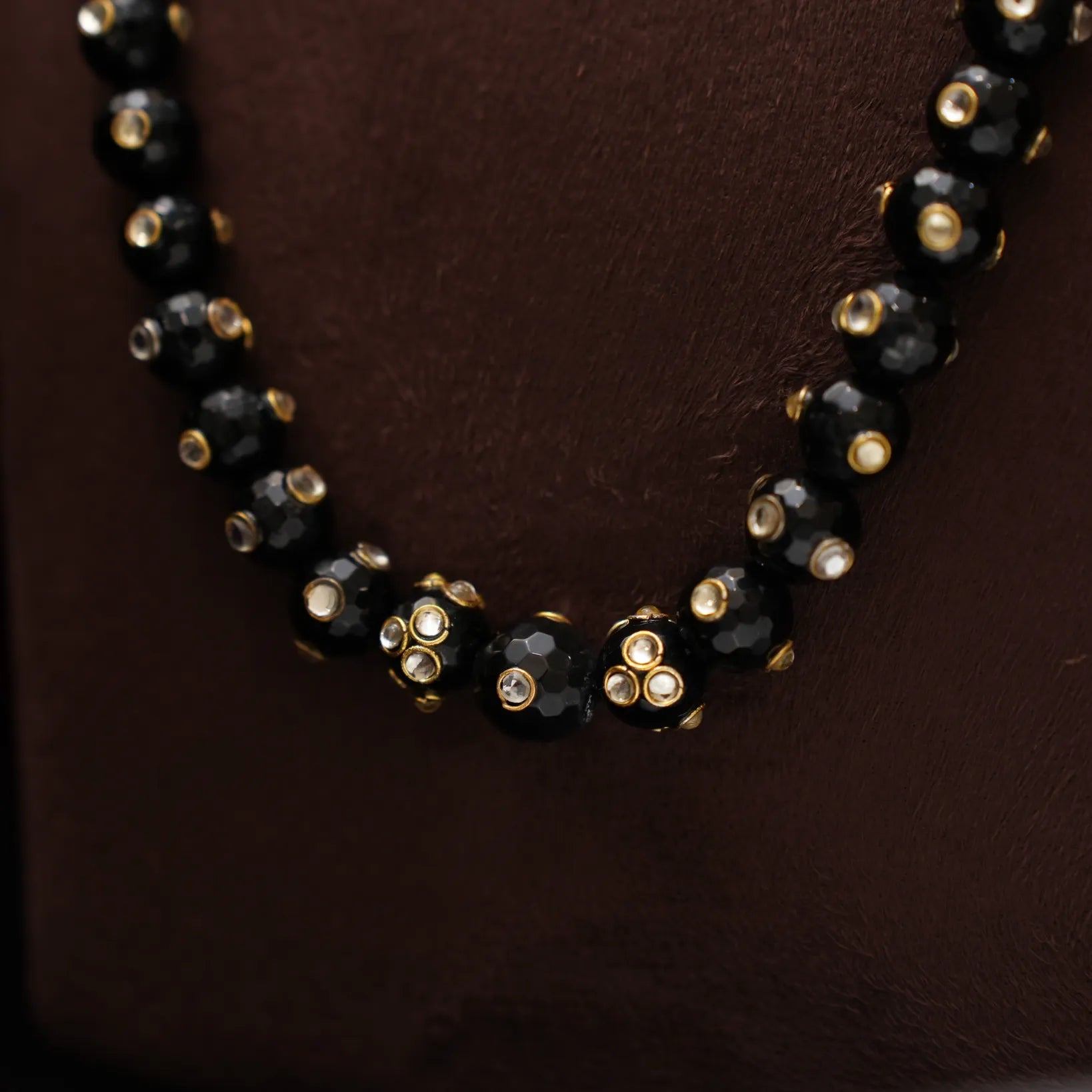 Tulsi Beaded Necklace - Black