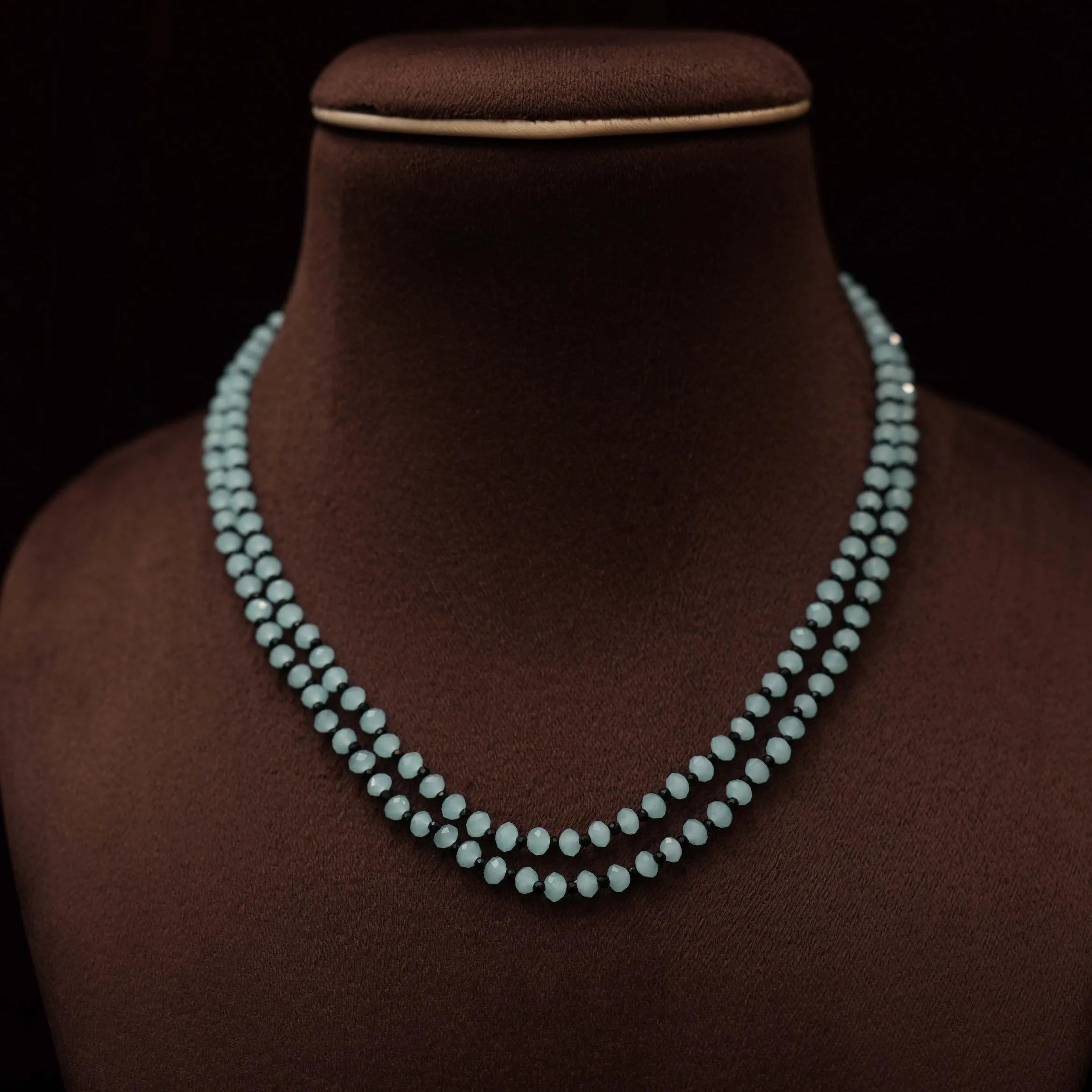 Tvisha Beaded Necklace - Pastel Blue