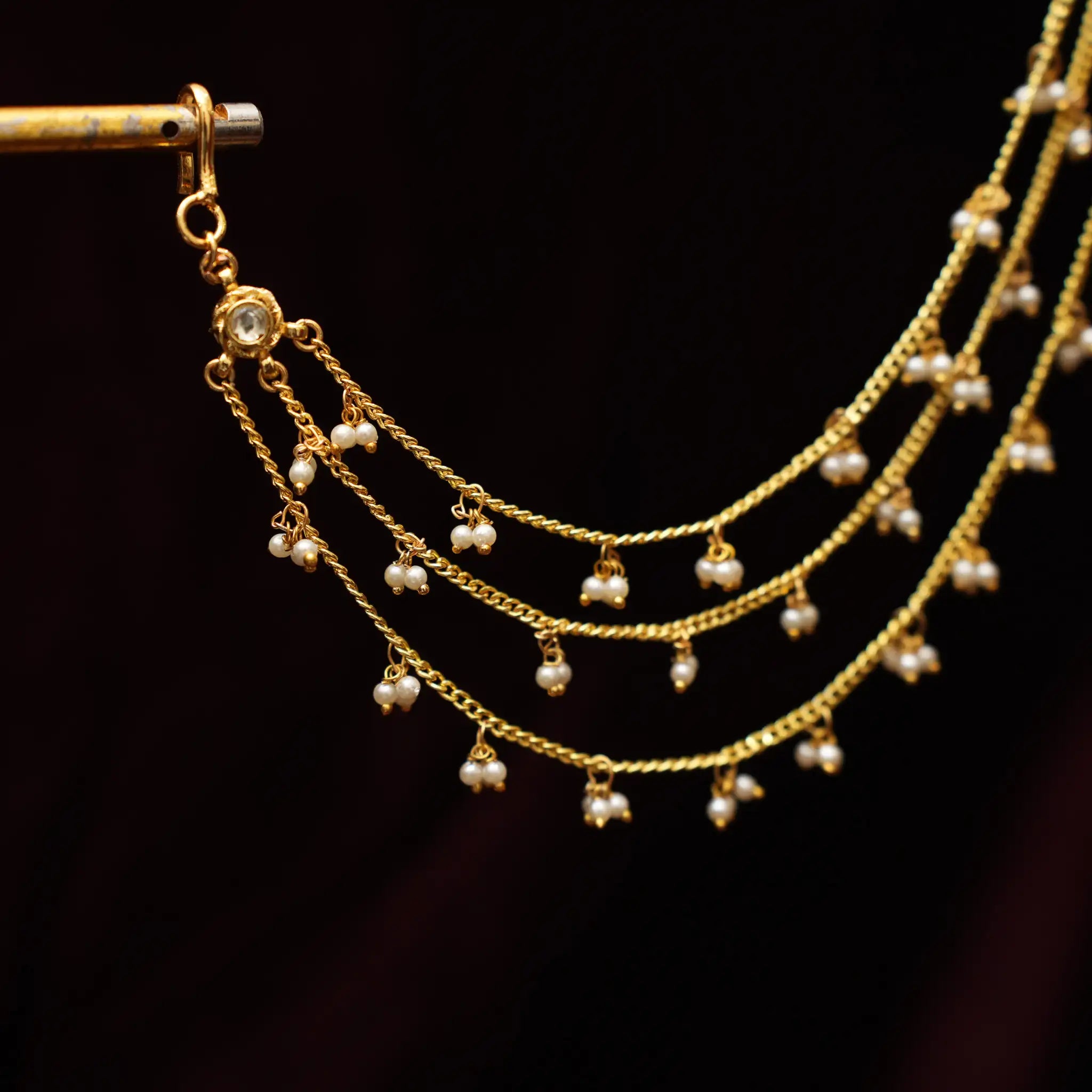 Tvisha Polki Ear Chain