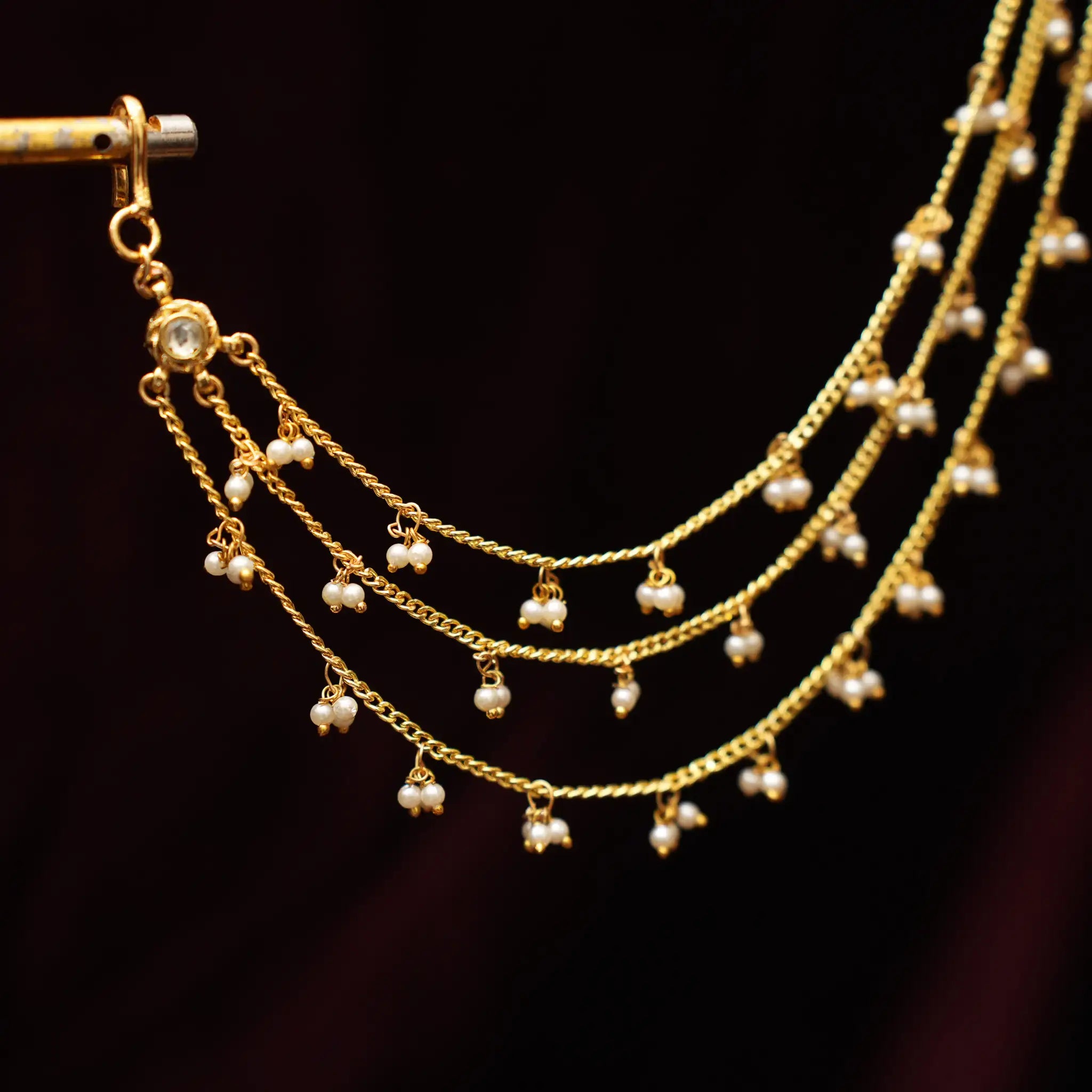 Tvisha Polki Ear Chain