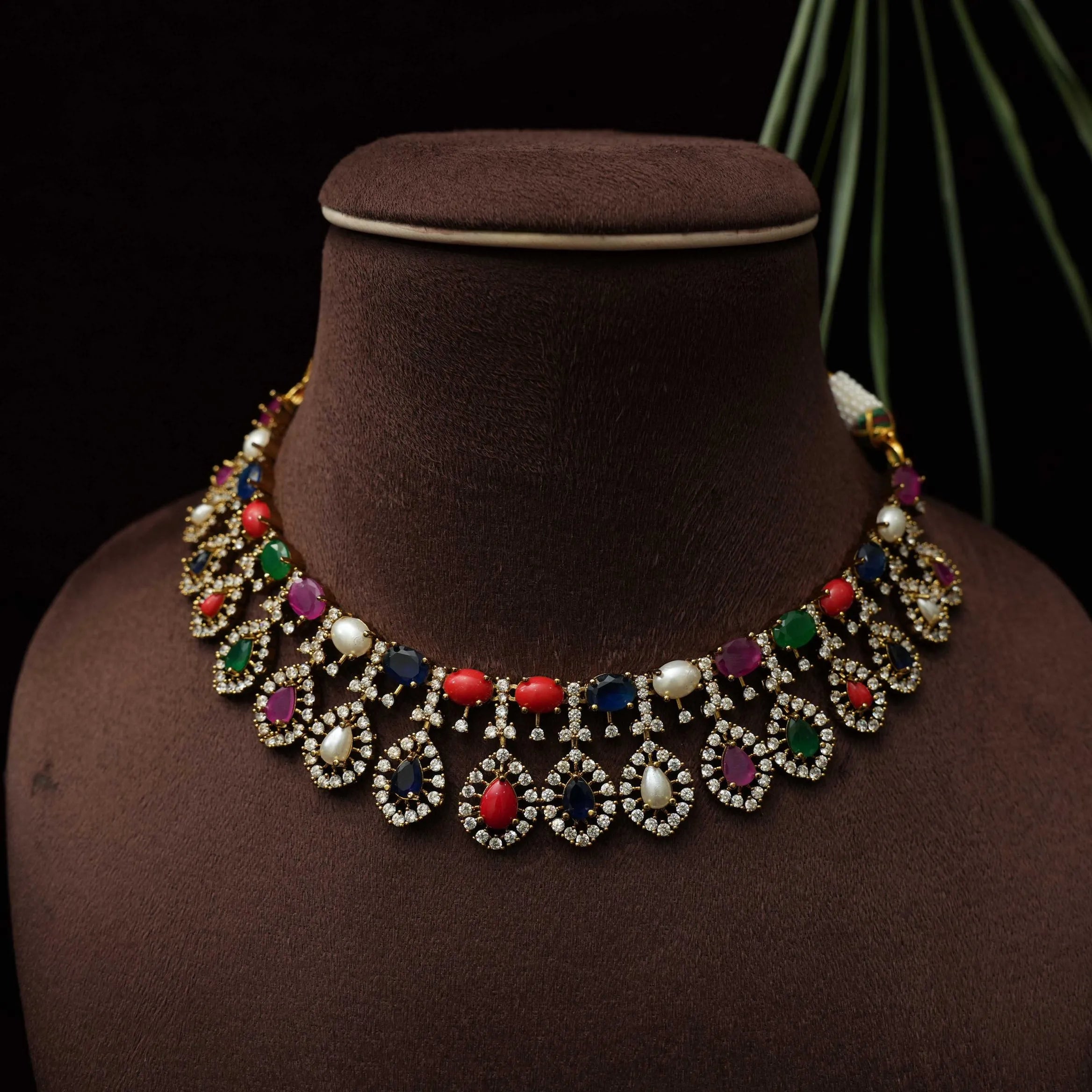 Udbhav Zircon Necklace - Multicolor