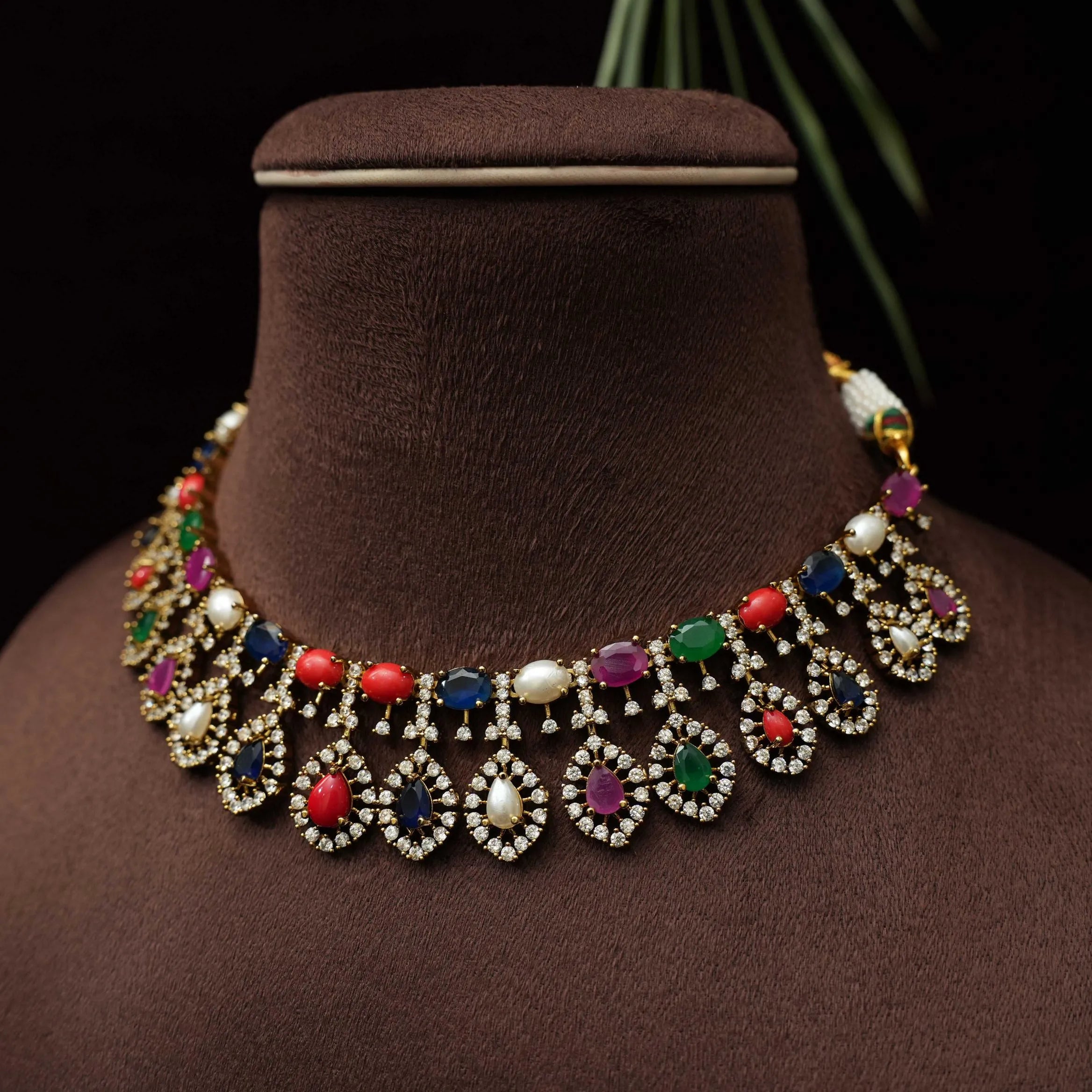 Udbhav Zircon Necklace - Multicolor