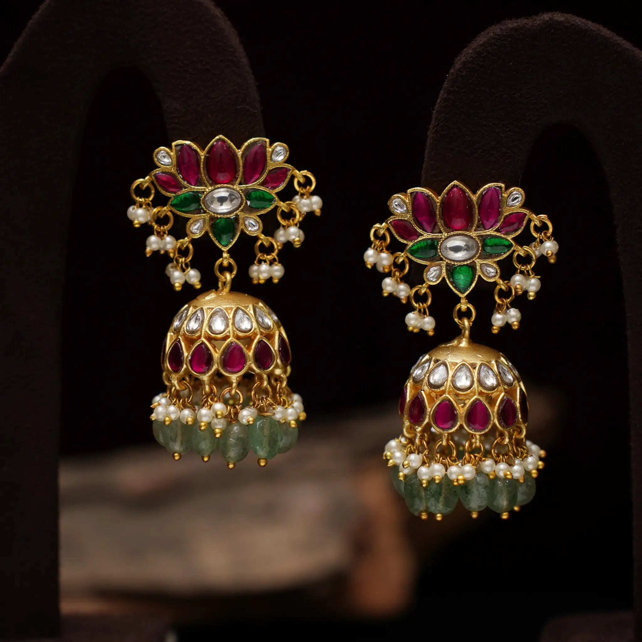 Udgita Polki Jhumka Earrings
