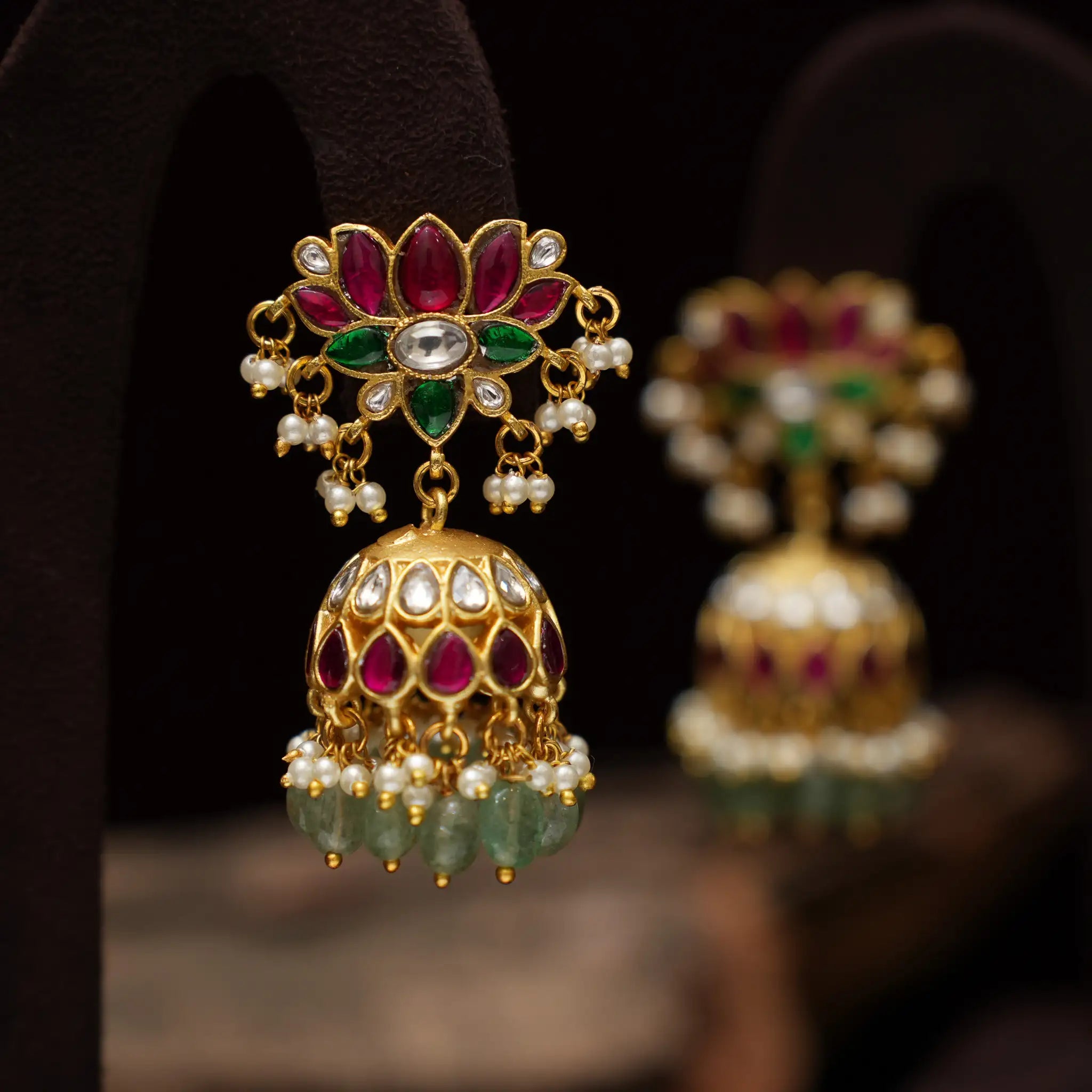 Udgita Polki Jhumka Earrings
