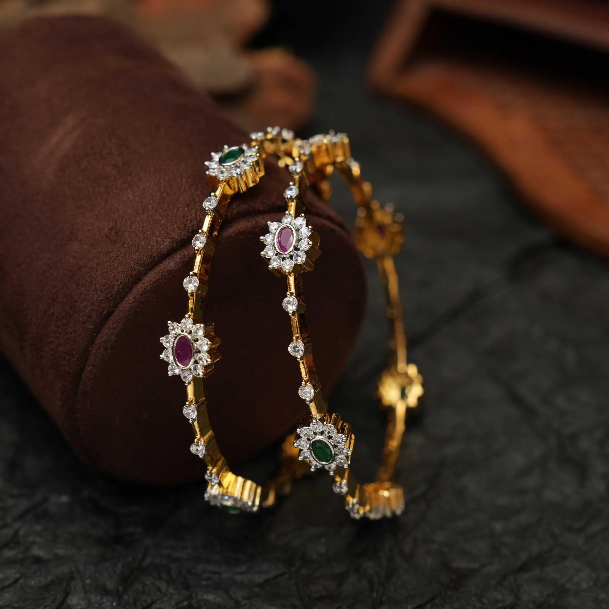 Ukta Antique Bangles - Multicolor