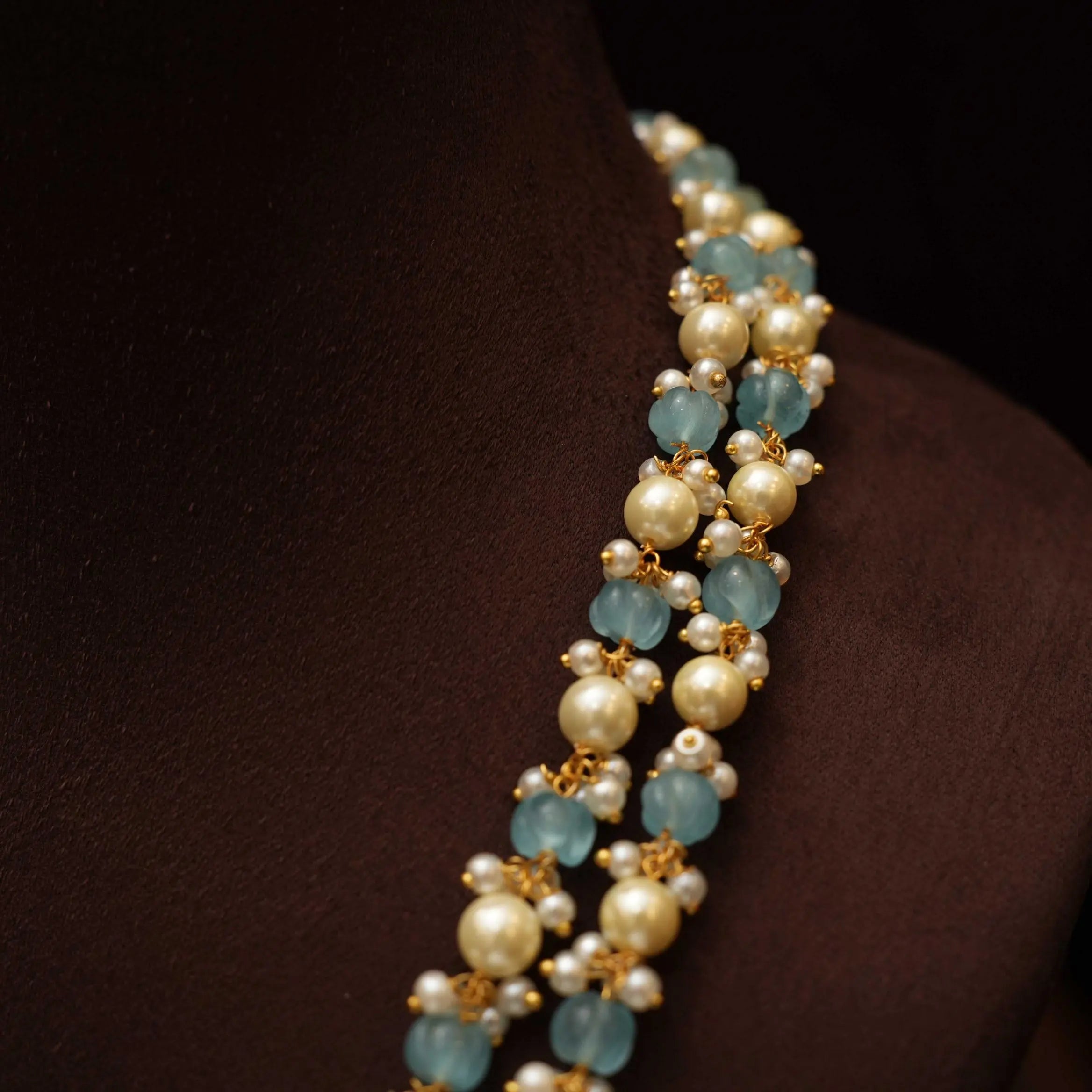 Ukti Beaded Necklace - Pastel Blue