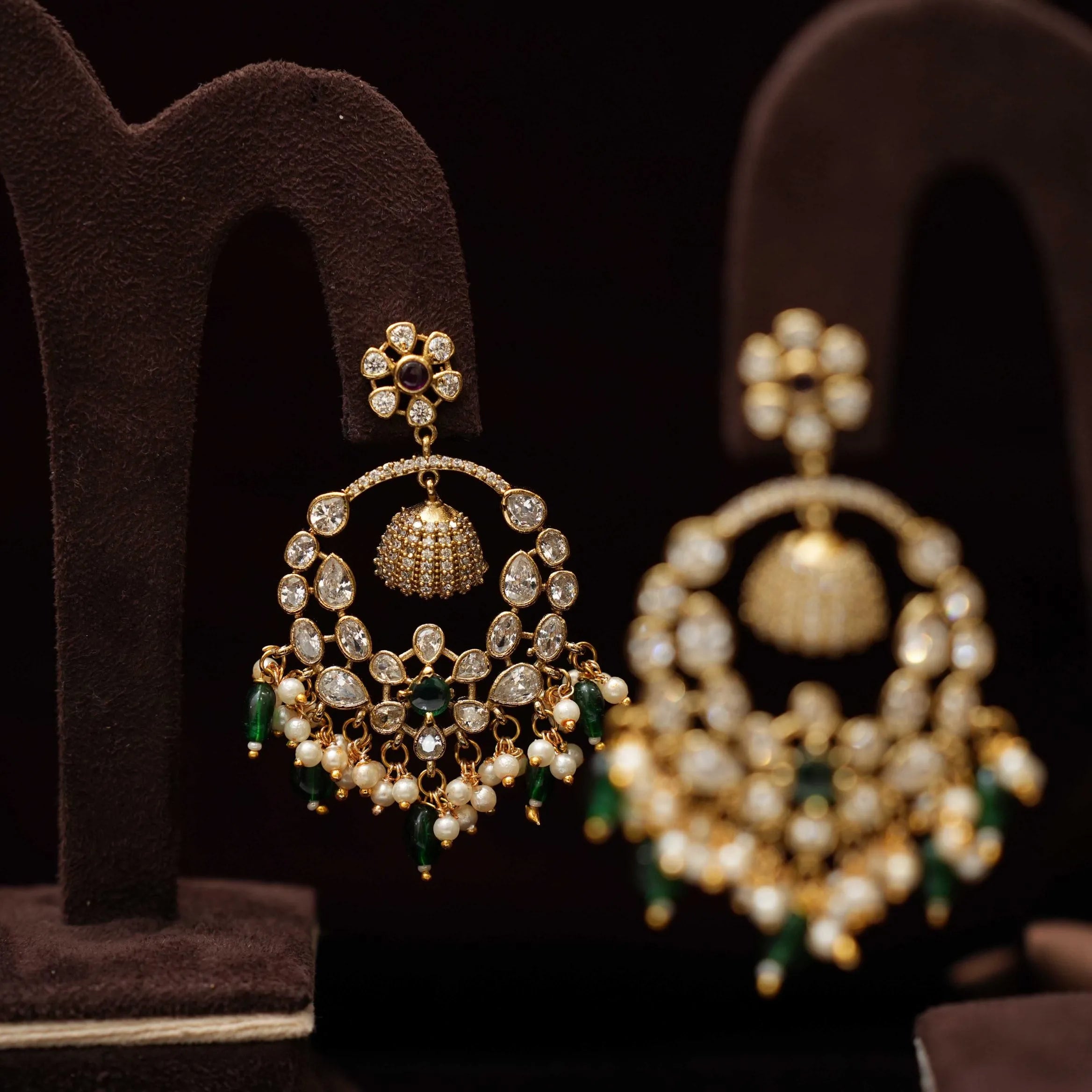 Uma Victorian Chandbali Earrings