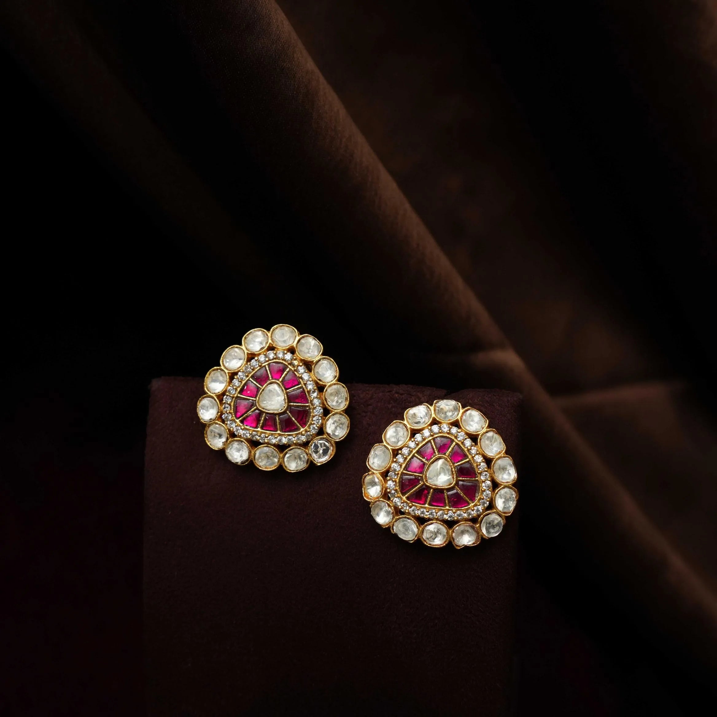 Urisha Pearl Polki Choker - Green