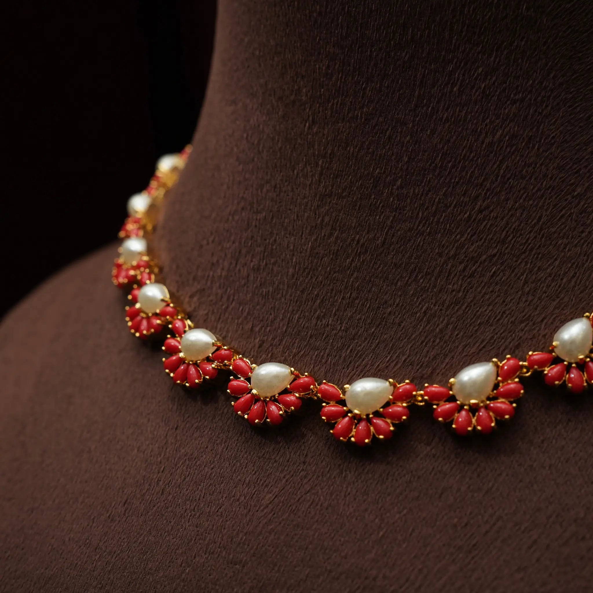 Usha Coral Antique Choker