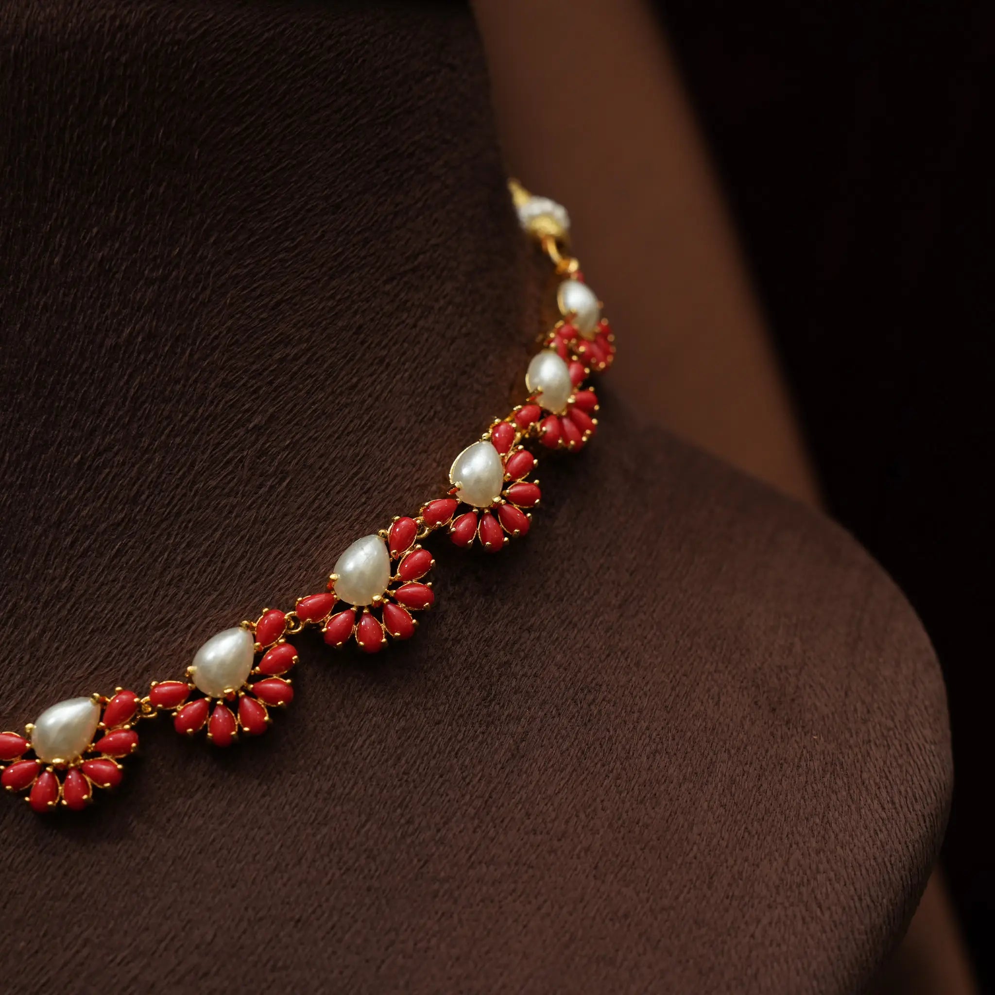 Usha Coral Antique Choker