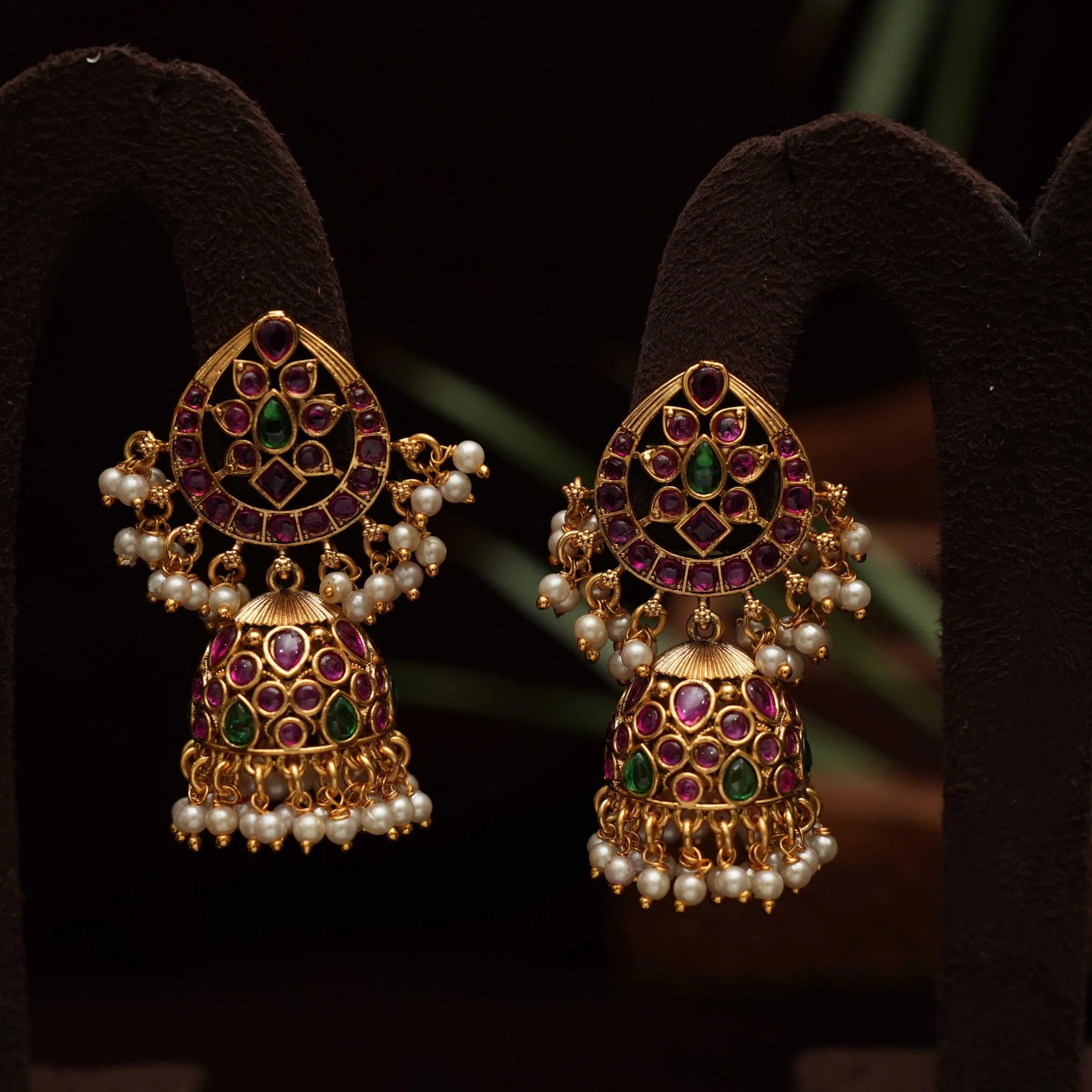 Uthira Antique Jhumka Earrings