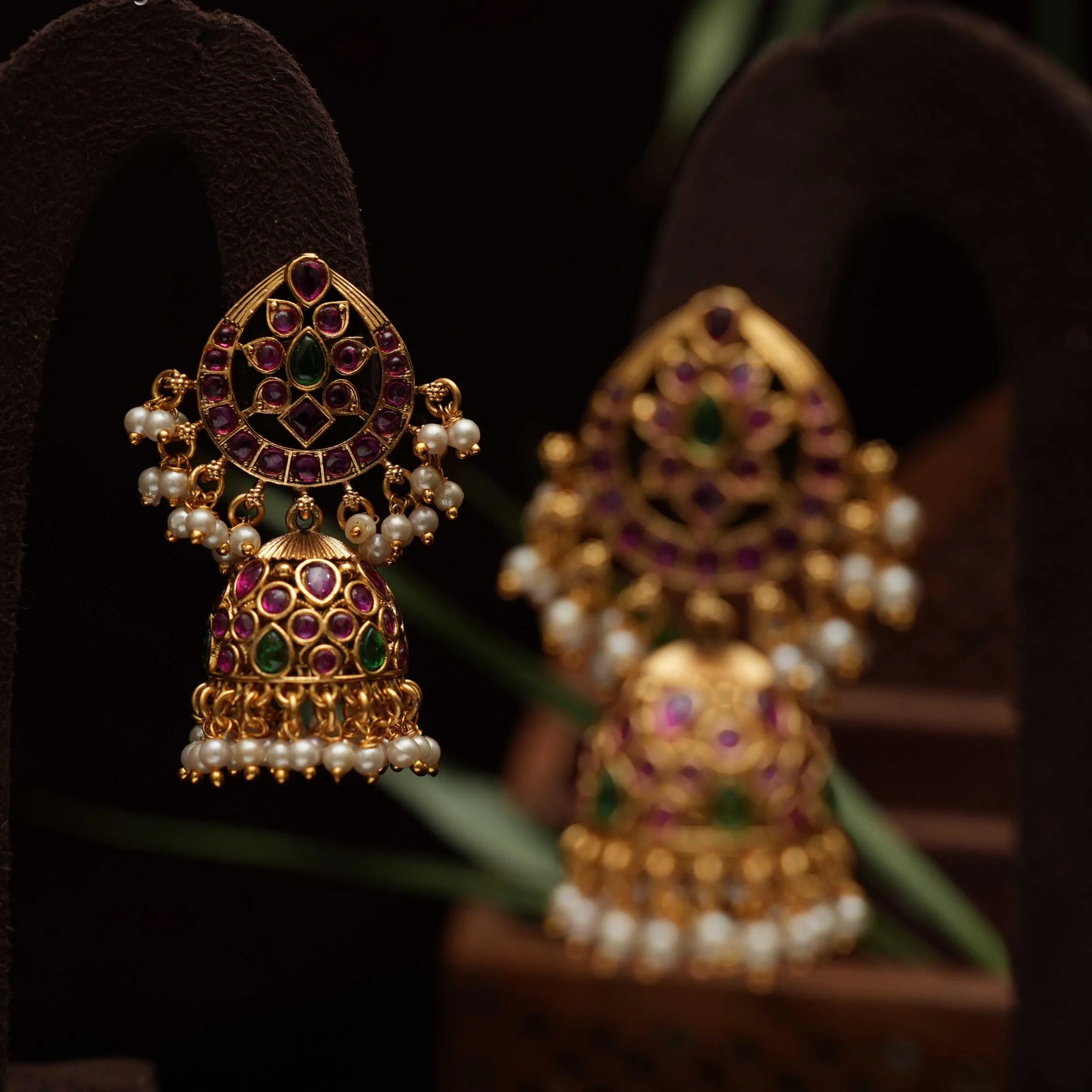 Uthira Antique Jhumka Earrings