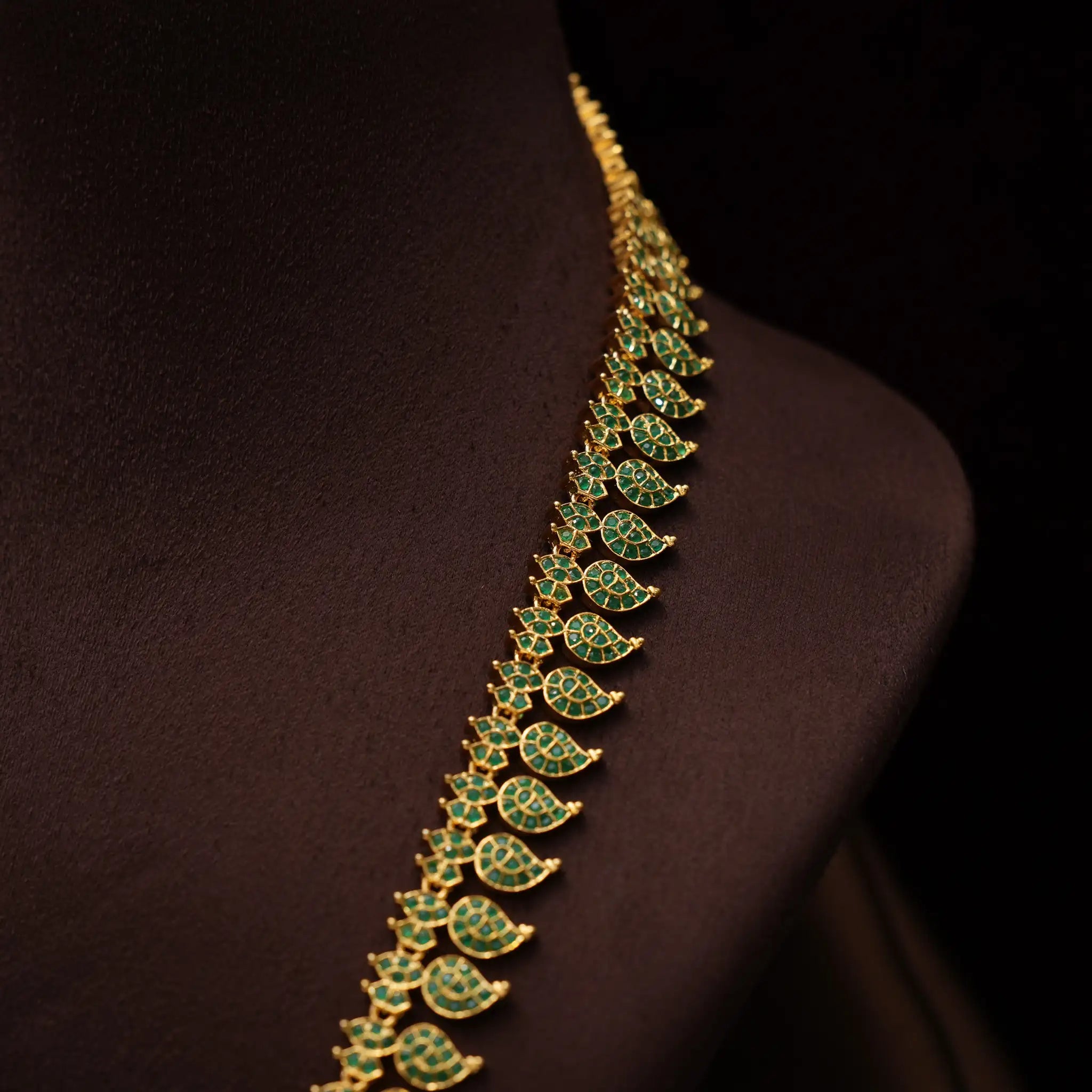 Vaanika Zircon Mango Necklace - Amy