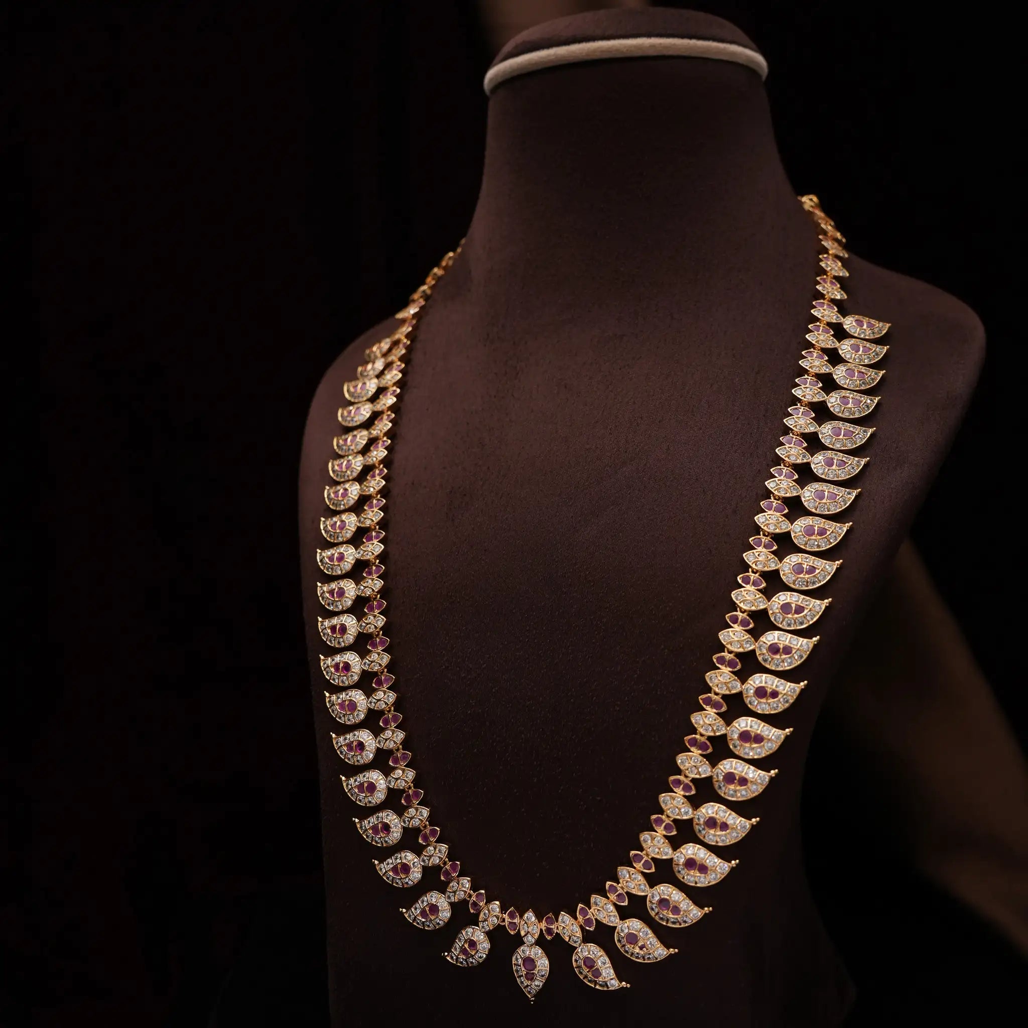 Vaanika Zircon Mango Necklace - Fia