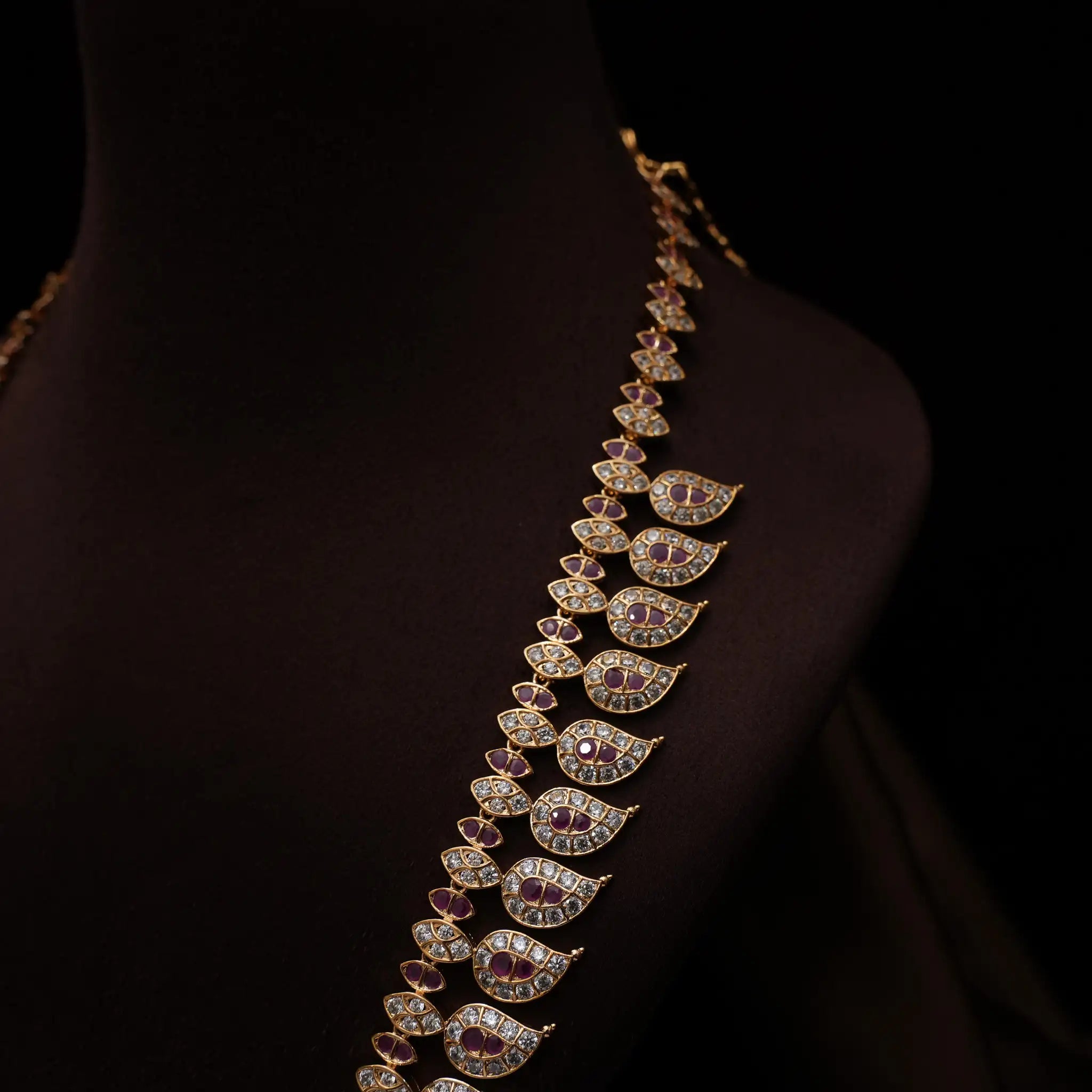 Vaanika Zircon Mango Necklace - Fia