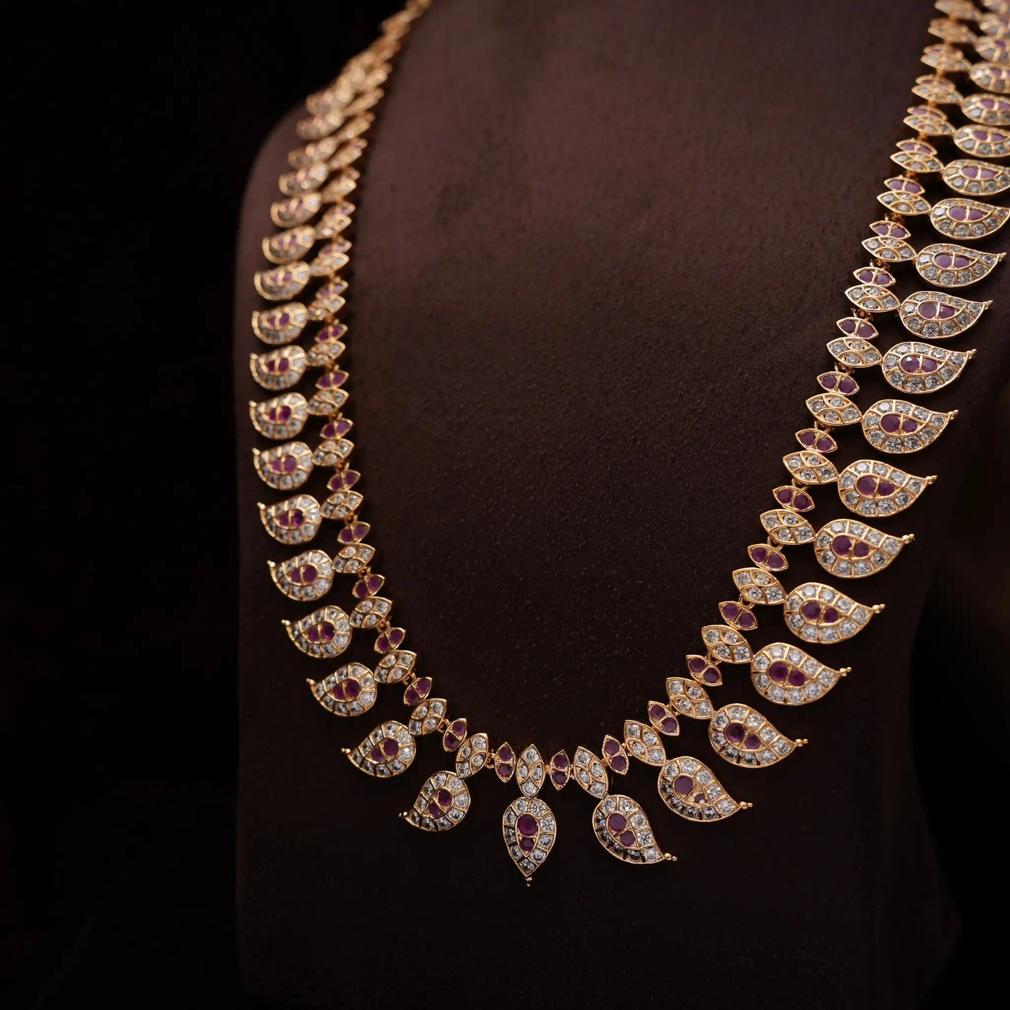 Vaanika Zircon Mango Necklace - Fia