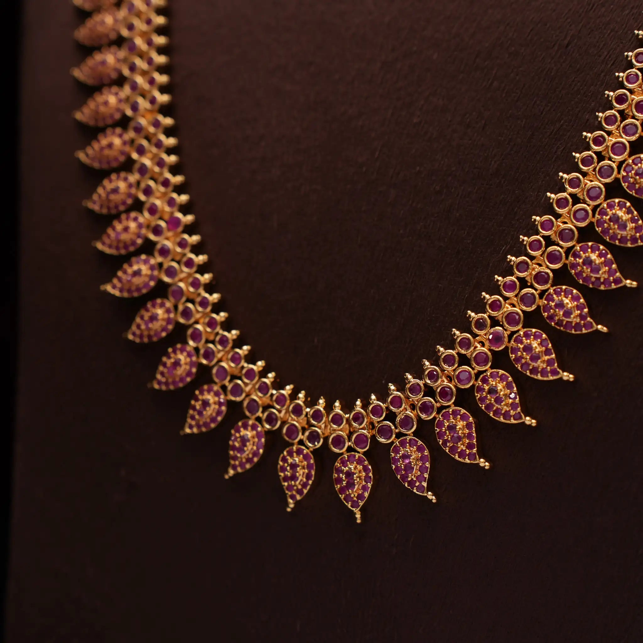 Vaanika Zircon Mango Necklace - Uma