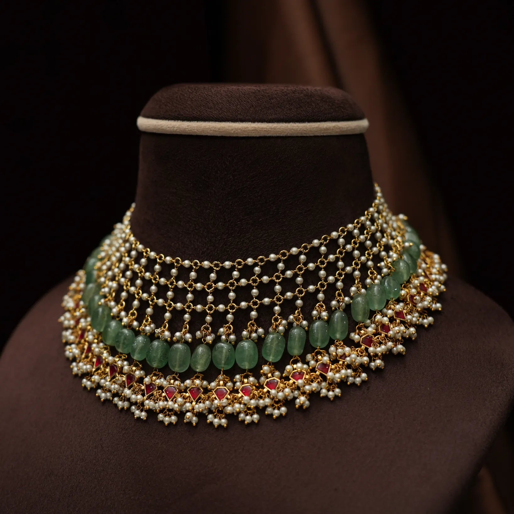 Vadanya Pearl Polki Necklace