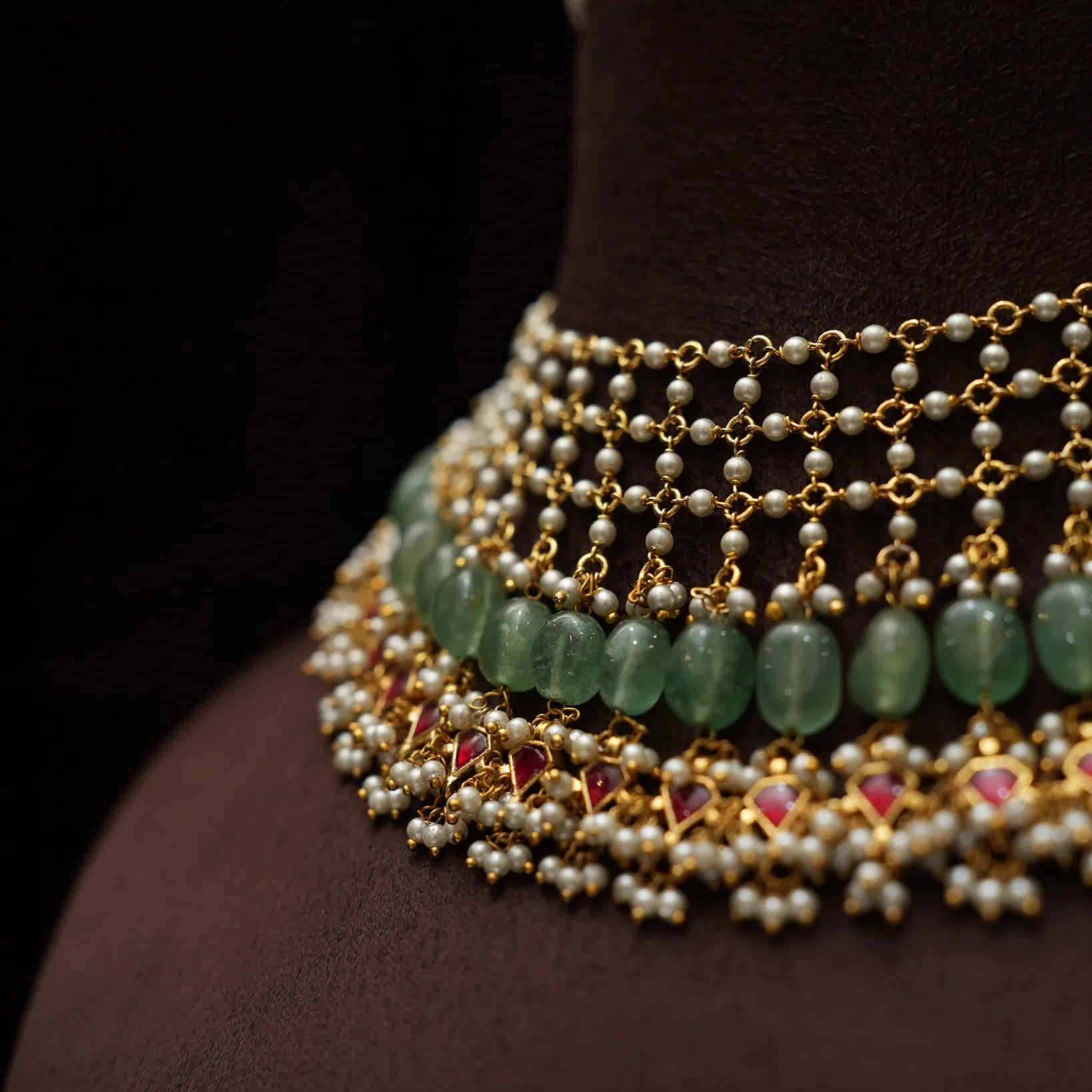 Vadanya Pearl Polki Necklace