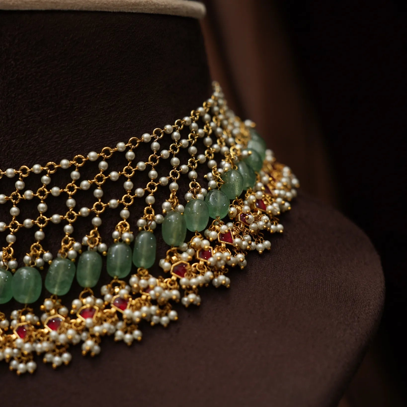 Vadanya Pearl Polki Necklace