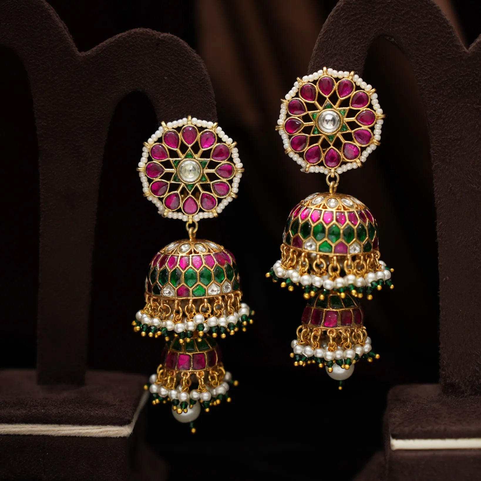 Vainavi Polki Jhumka Earrings