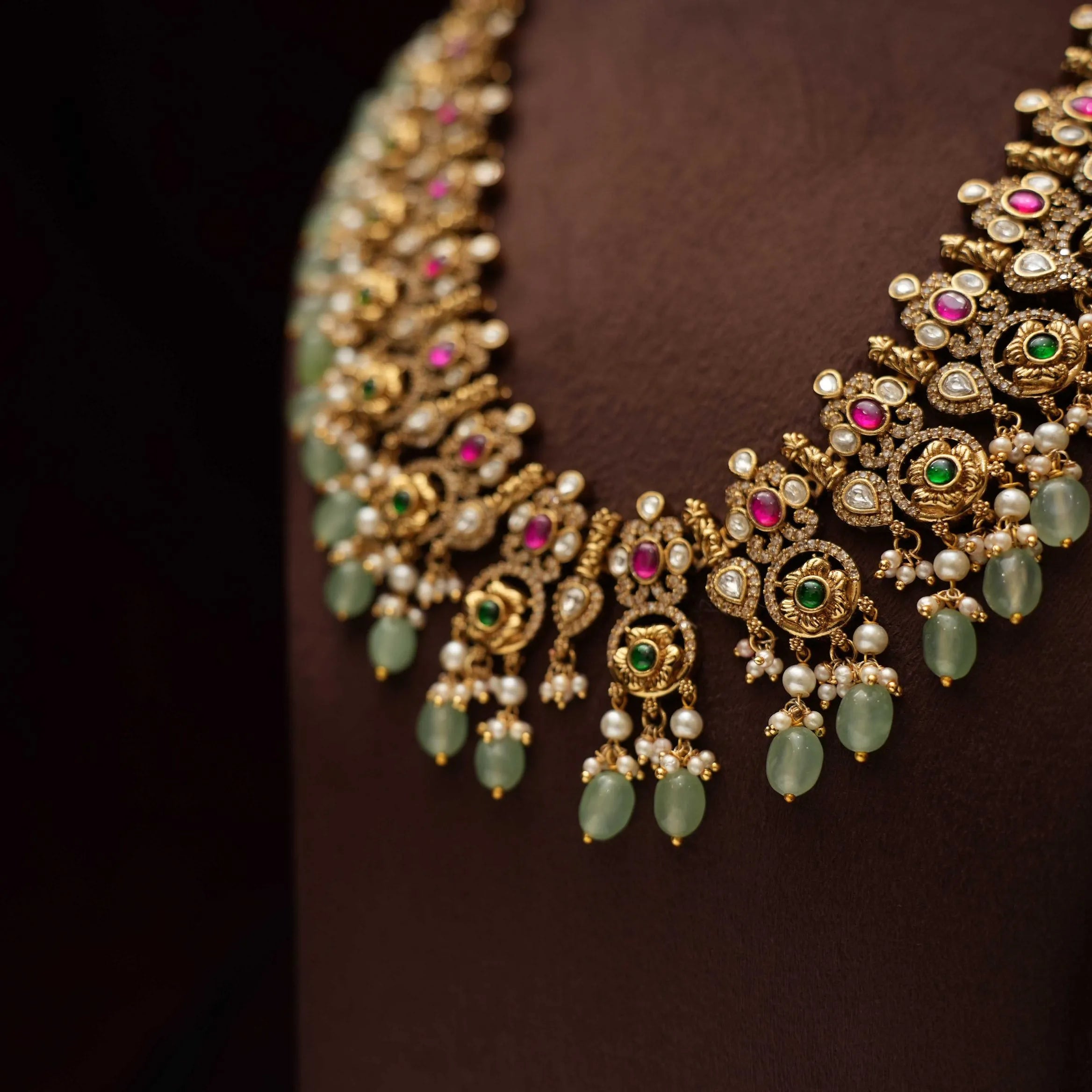 Vajra Statement Polki Necklace - Rimli Boutique