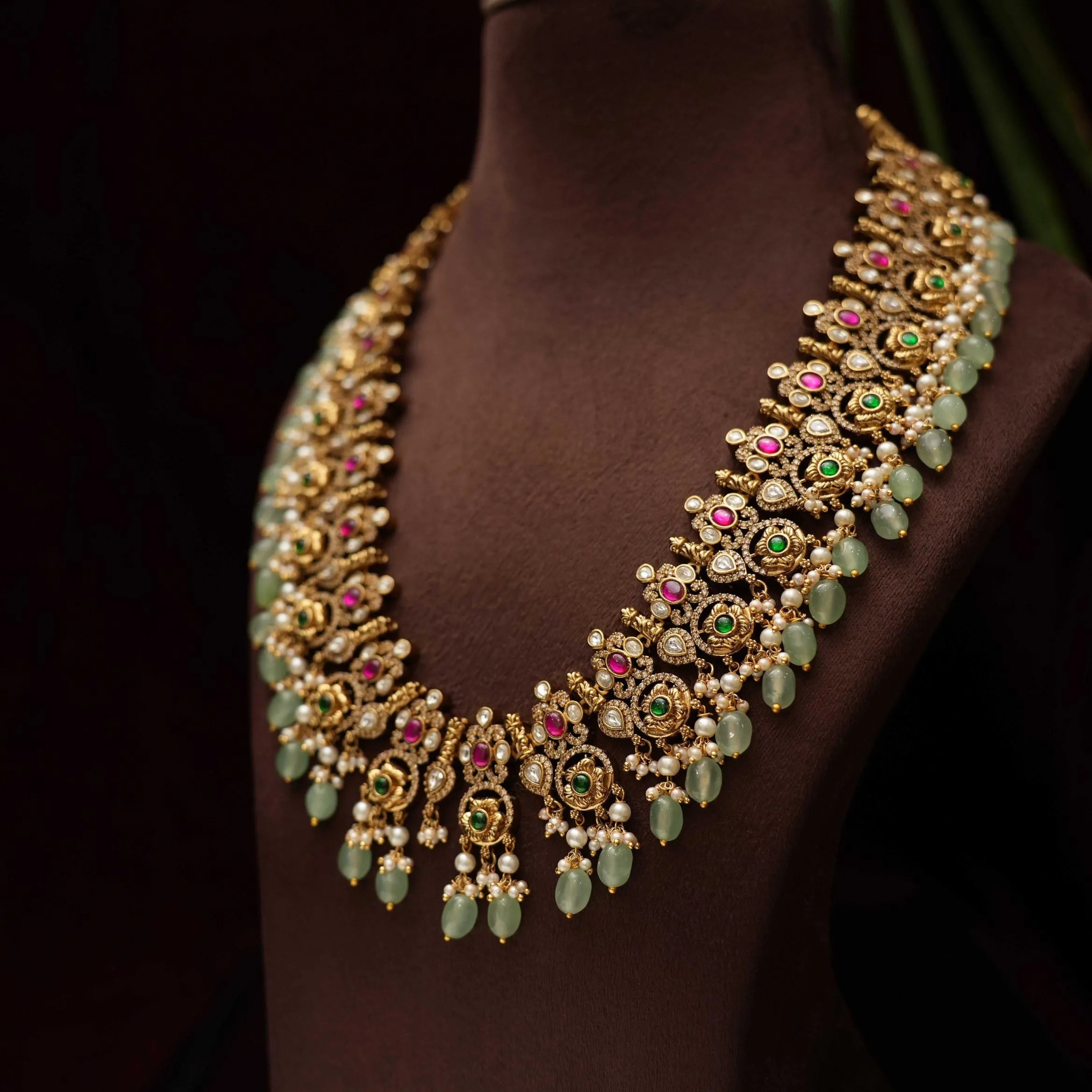 Vajra Statement Polki Necklace - Rimli Boutique