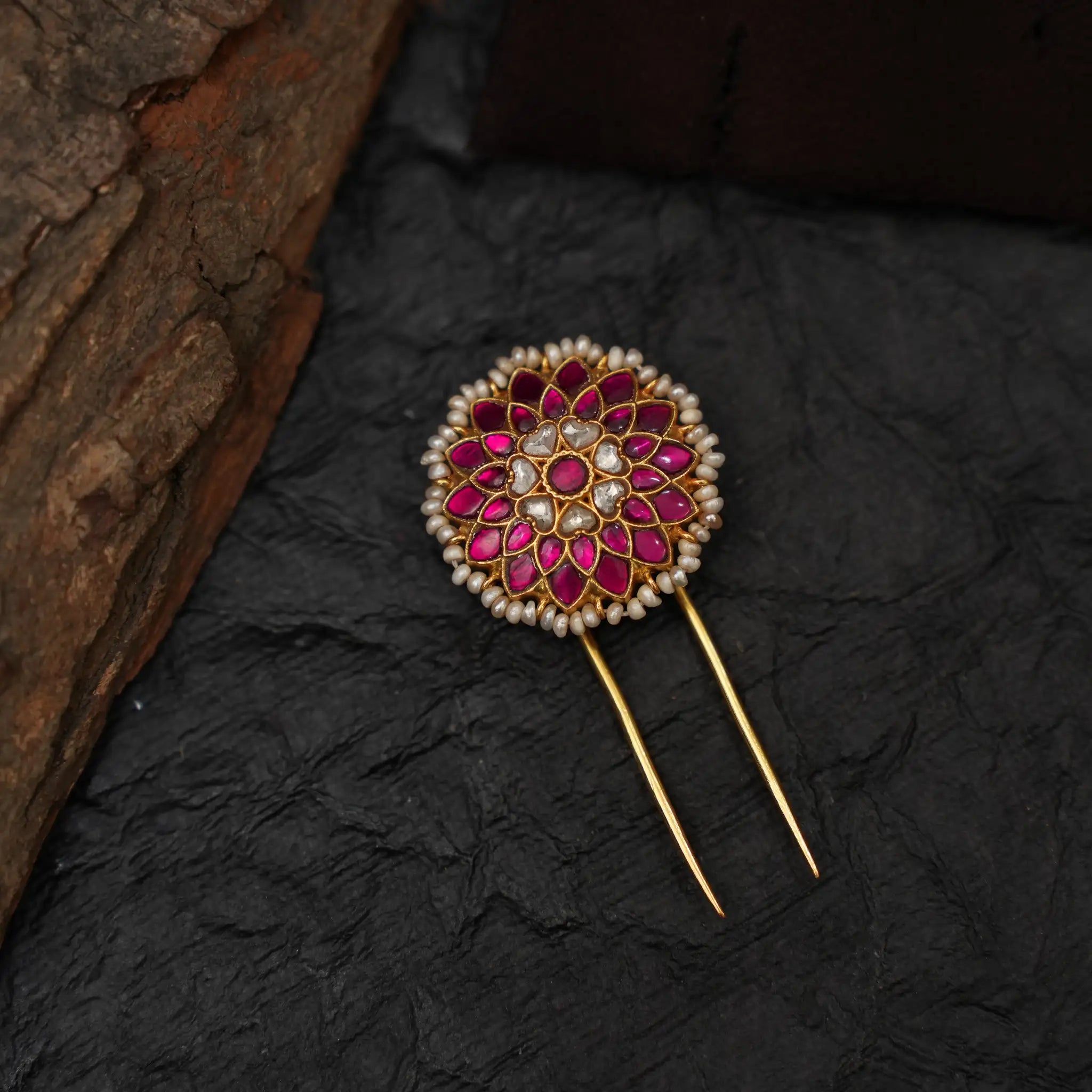 Vanita Silver Hair Pin