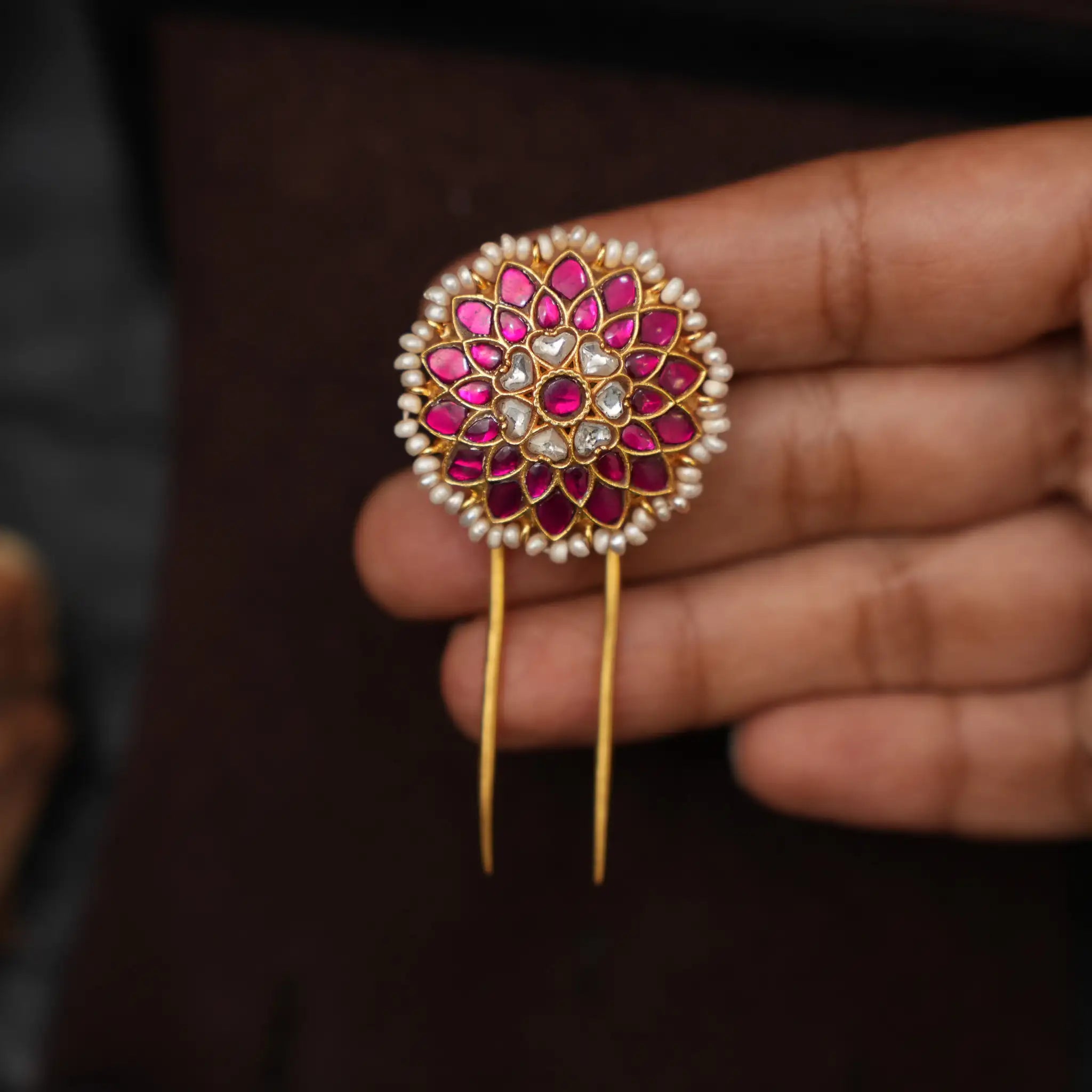Vanita Silver Hair Pin