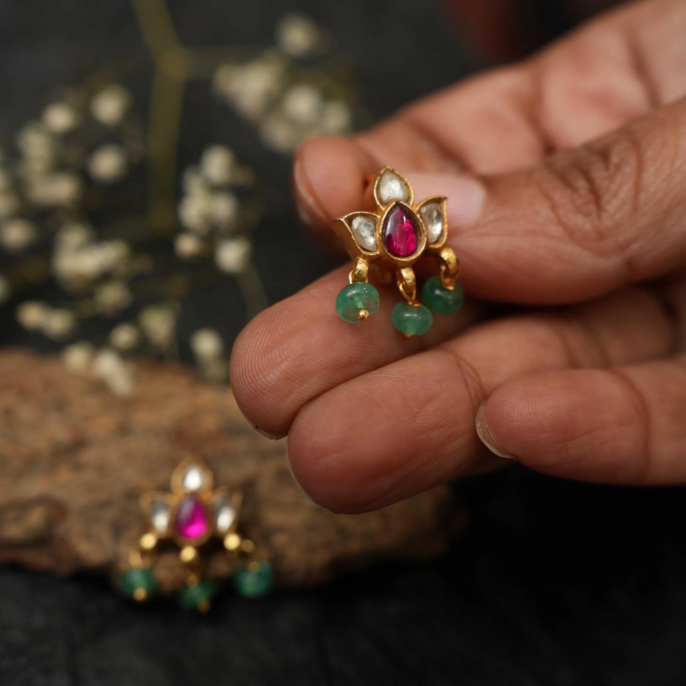 Vanya Silver Bugadi Earrings
