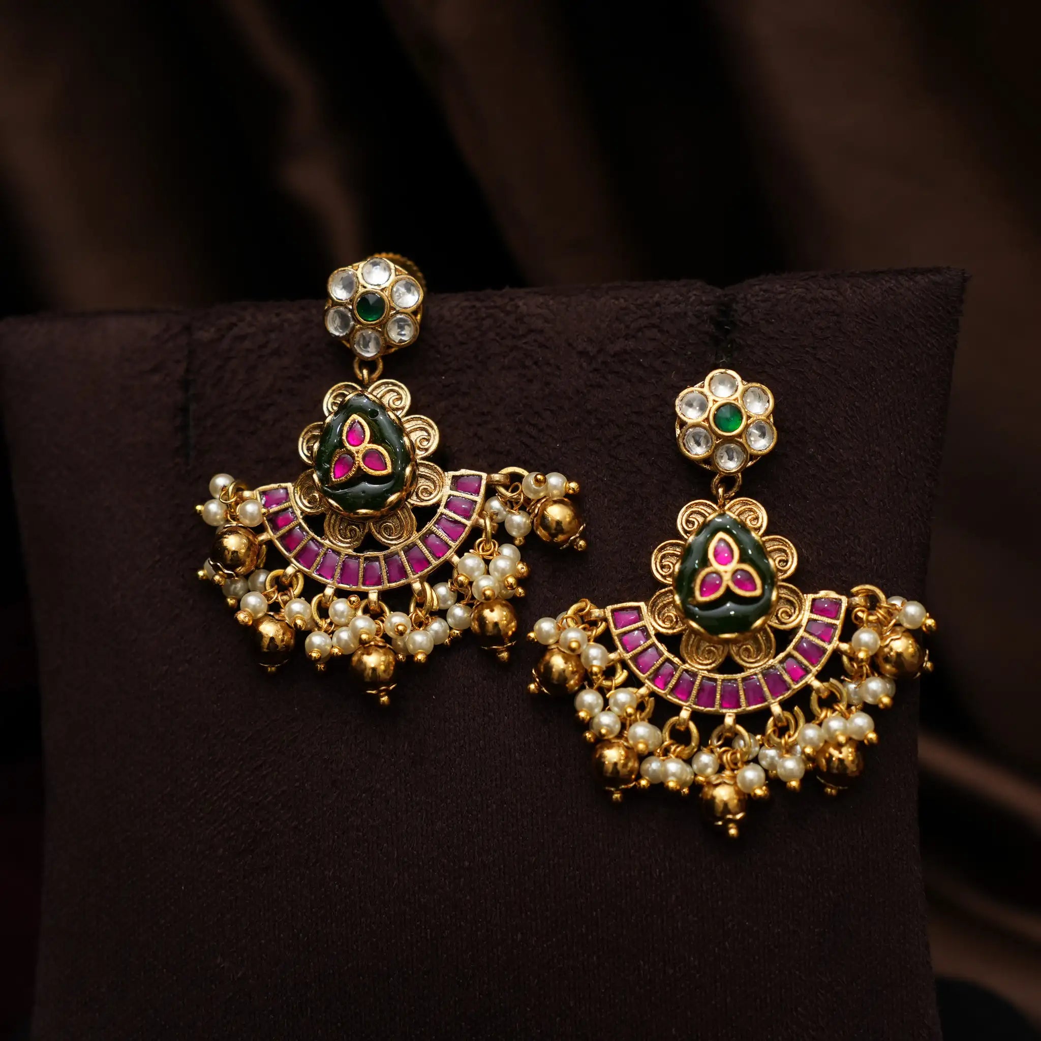 Vapusa Polki Designer Earrings