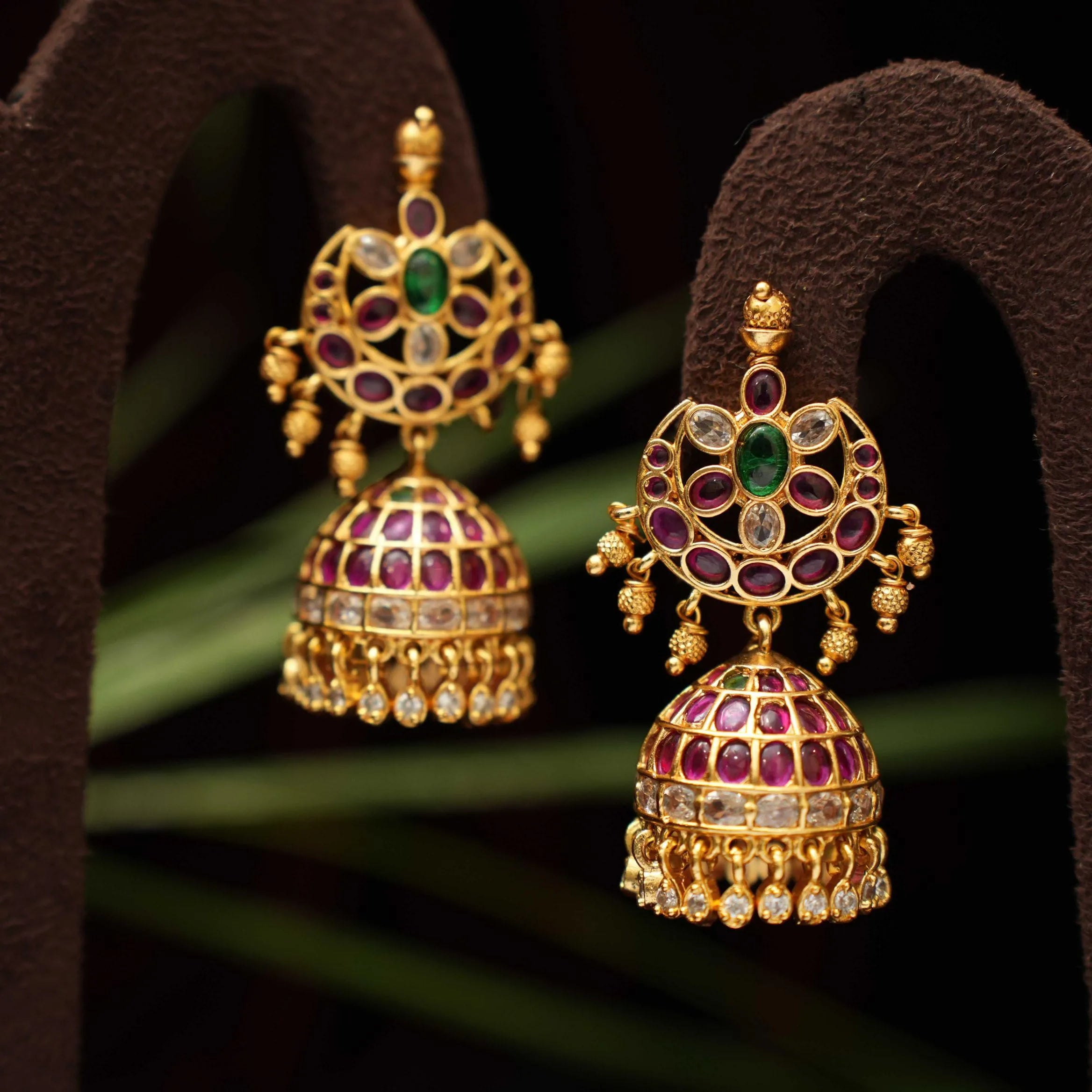 Varnika Antique Jhumka Earrings