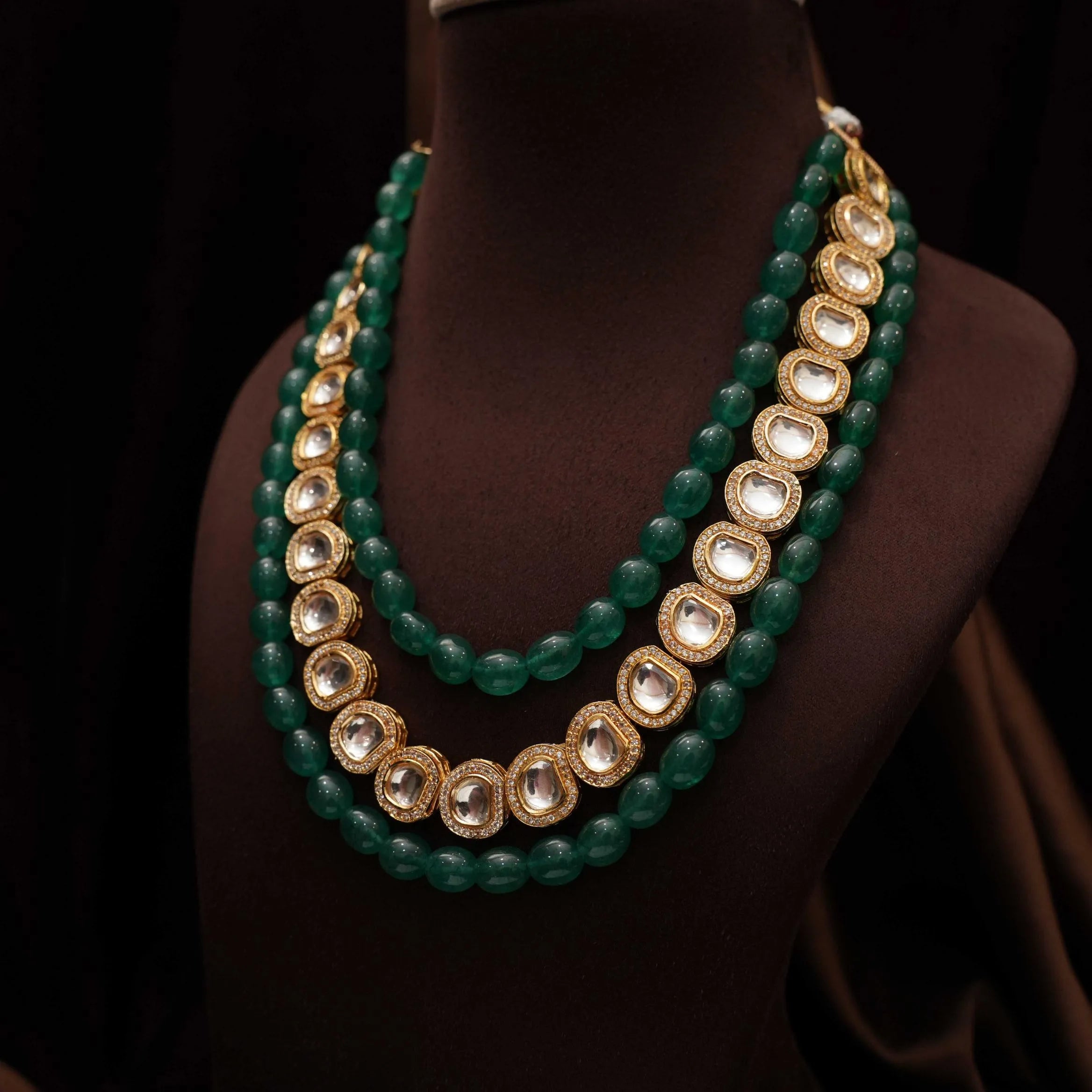 Varnika Beaded Kundan Necklace