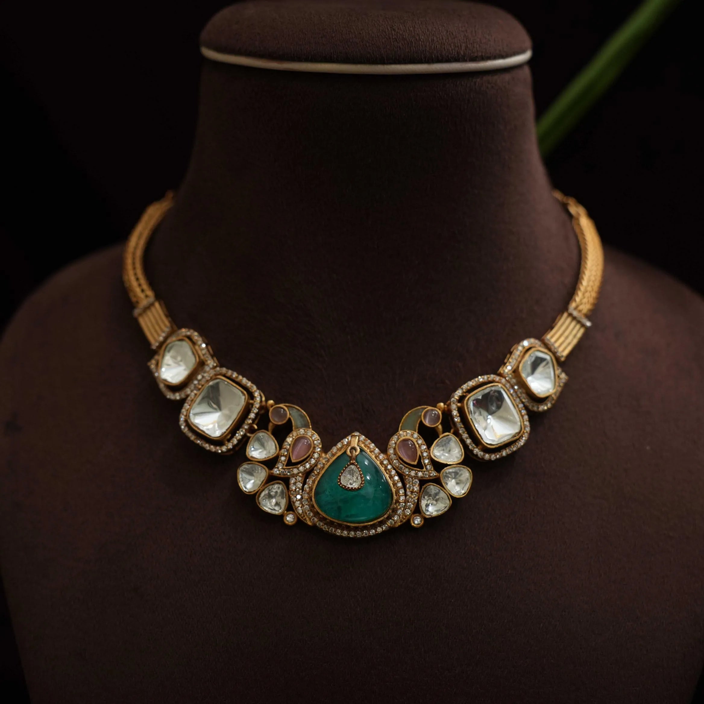 Varshu Polki Necklace - Rimli Boutique