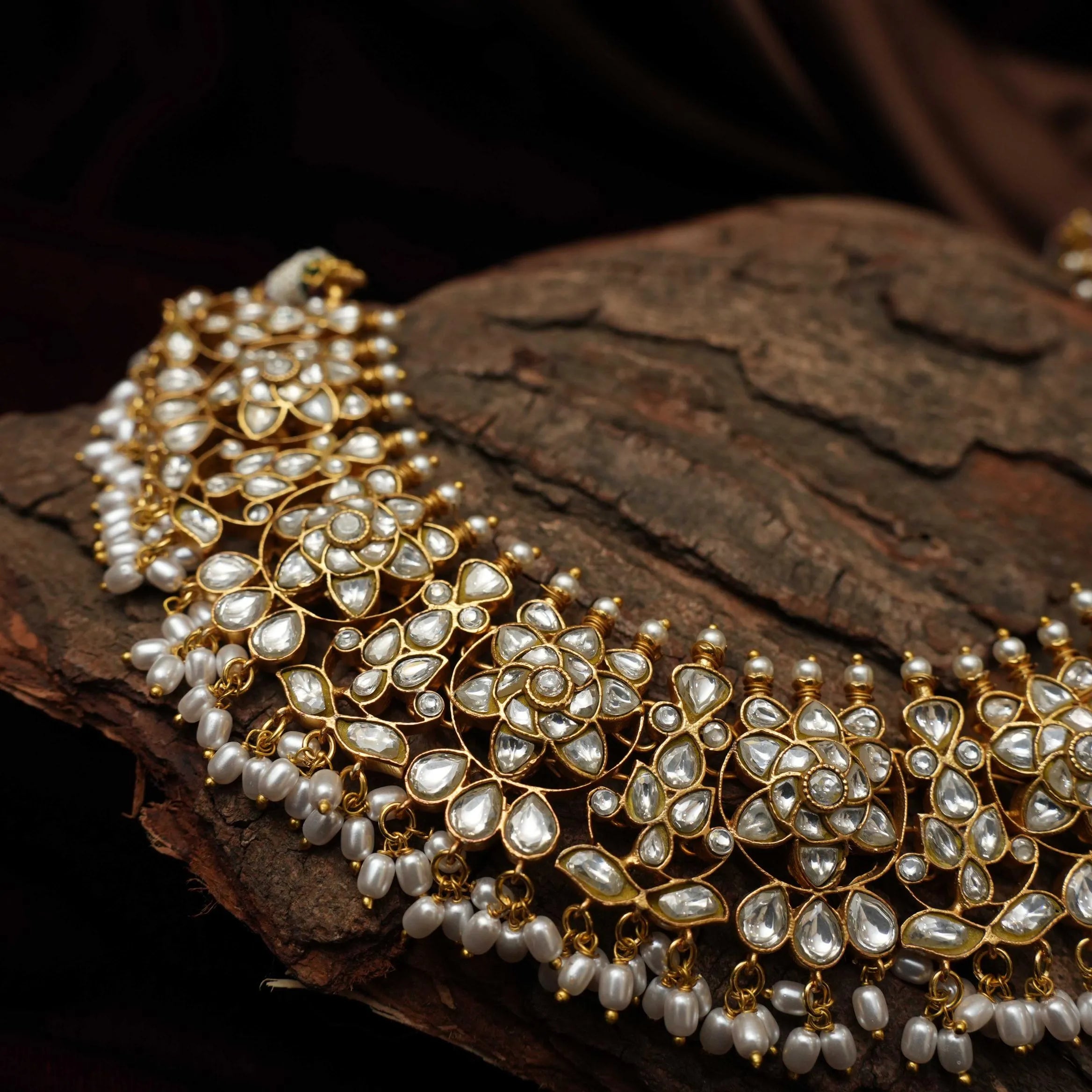 Aditi Polki Necklace - White