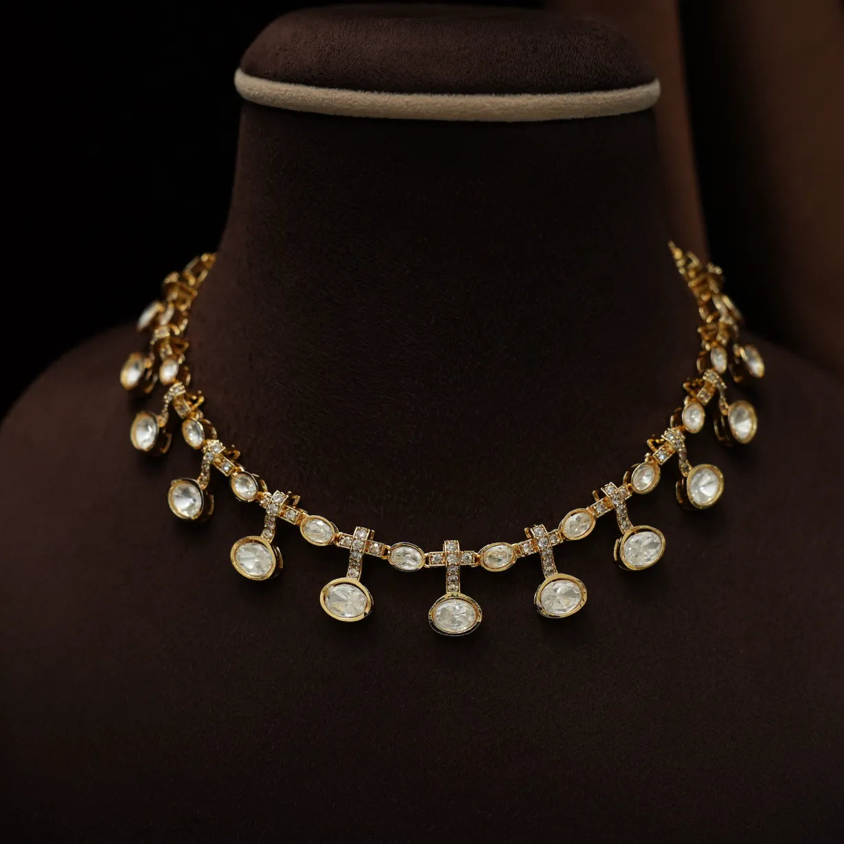Vasudha Polki Necklace - White