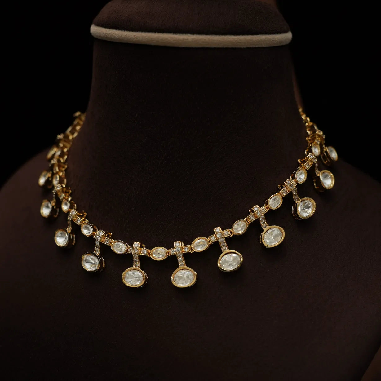 Vasudha Polki Necklace - White