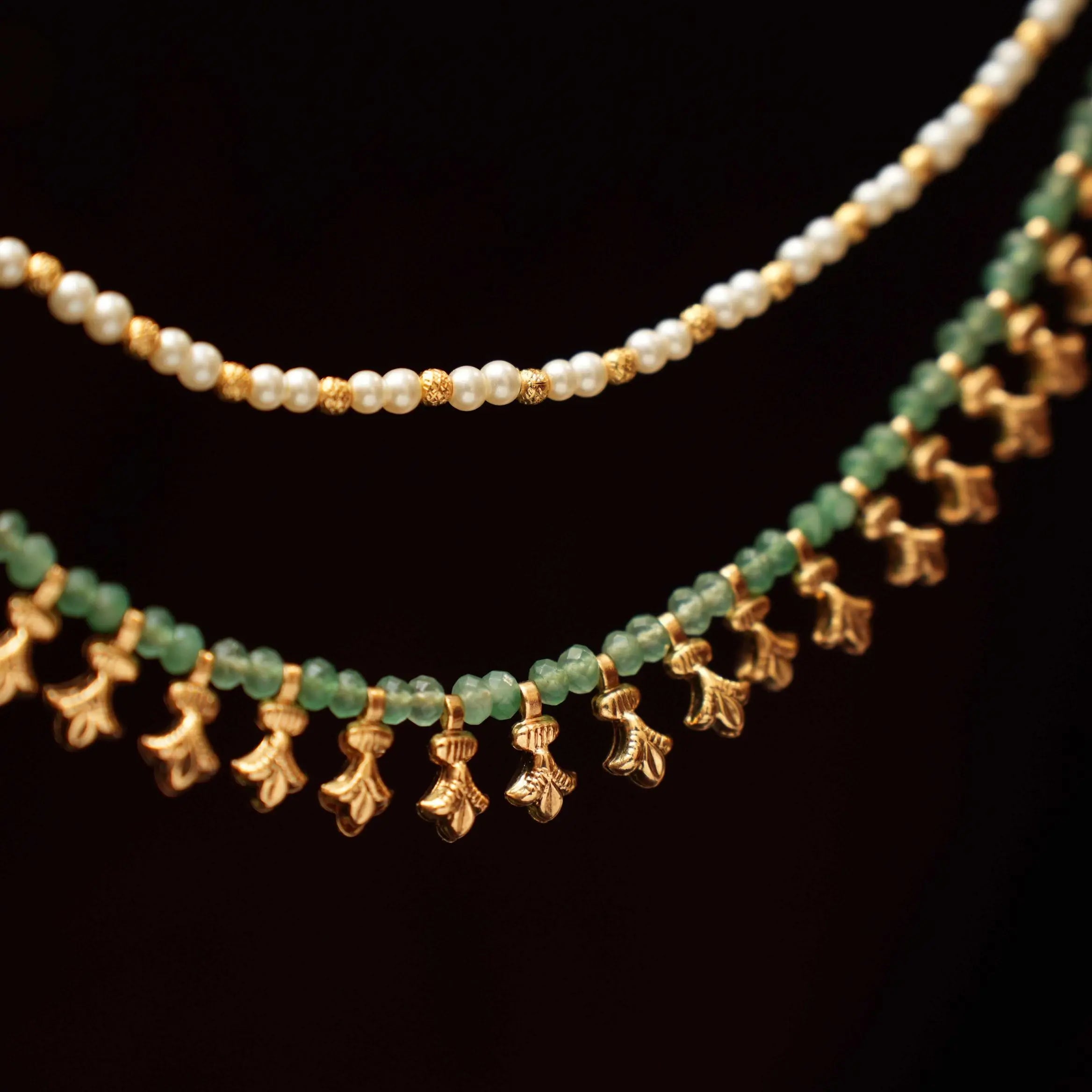 Vayuna Beaded Ear Chain