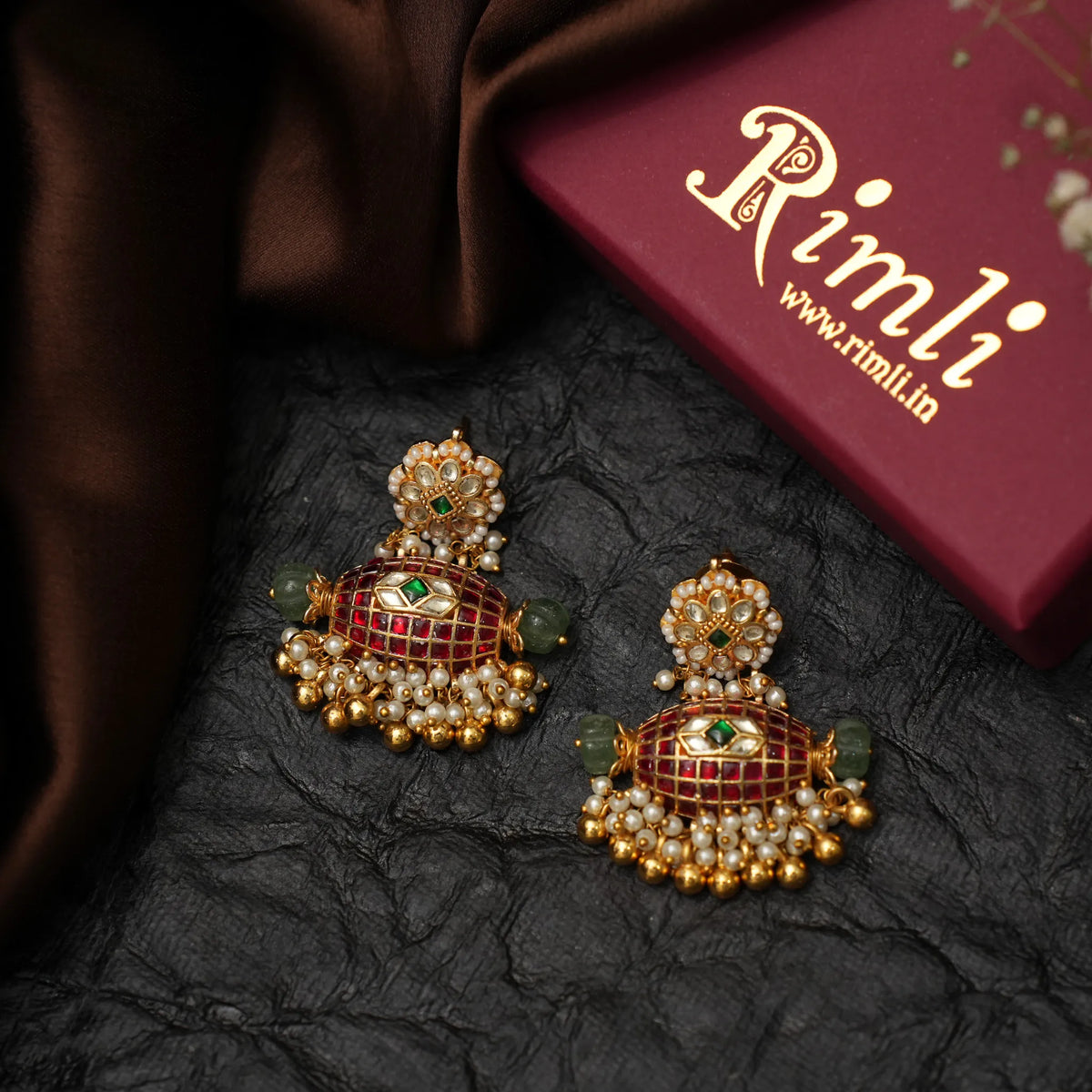 Vedanshi Designer Polki Earrings