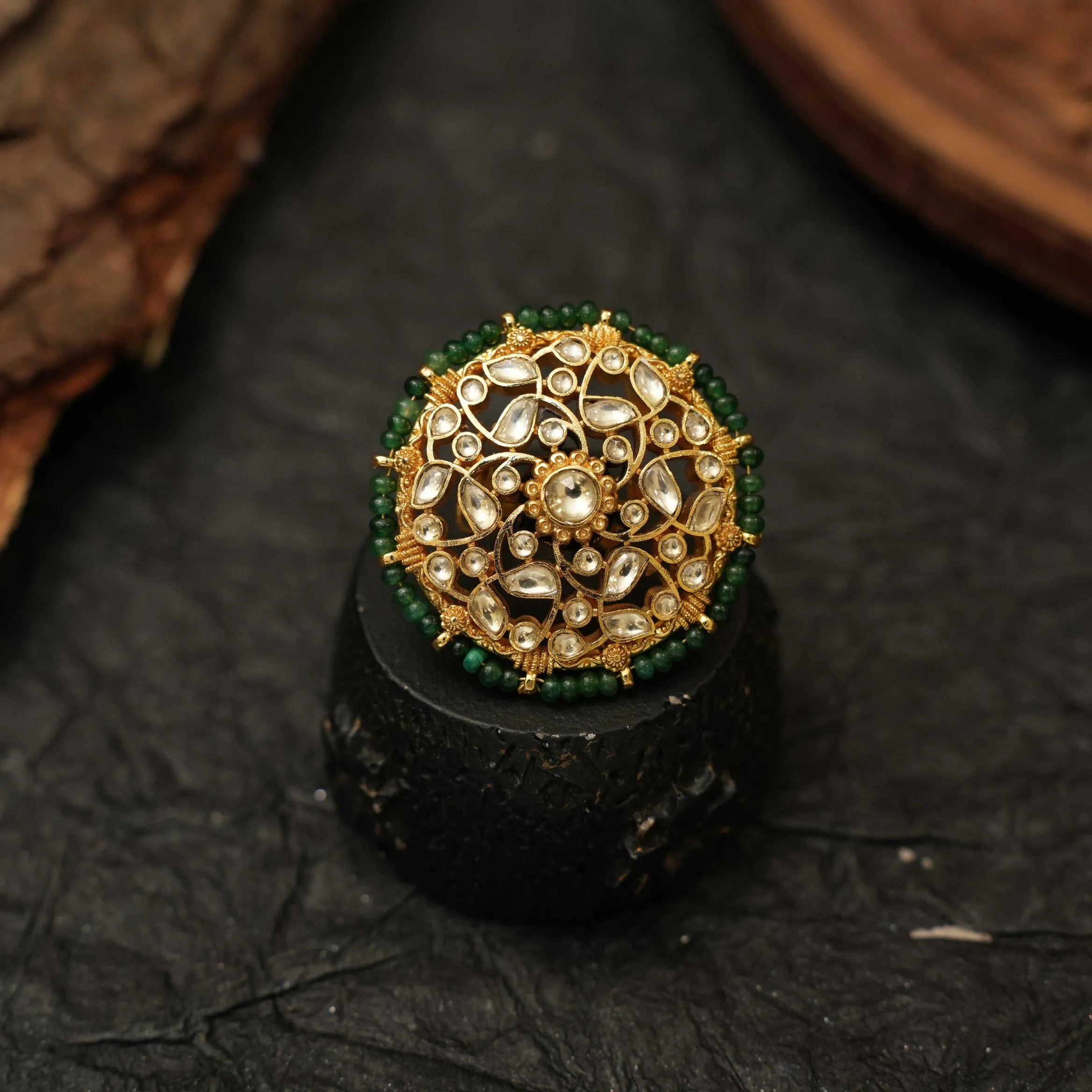 Veena Ethnic Polki Ring