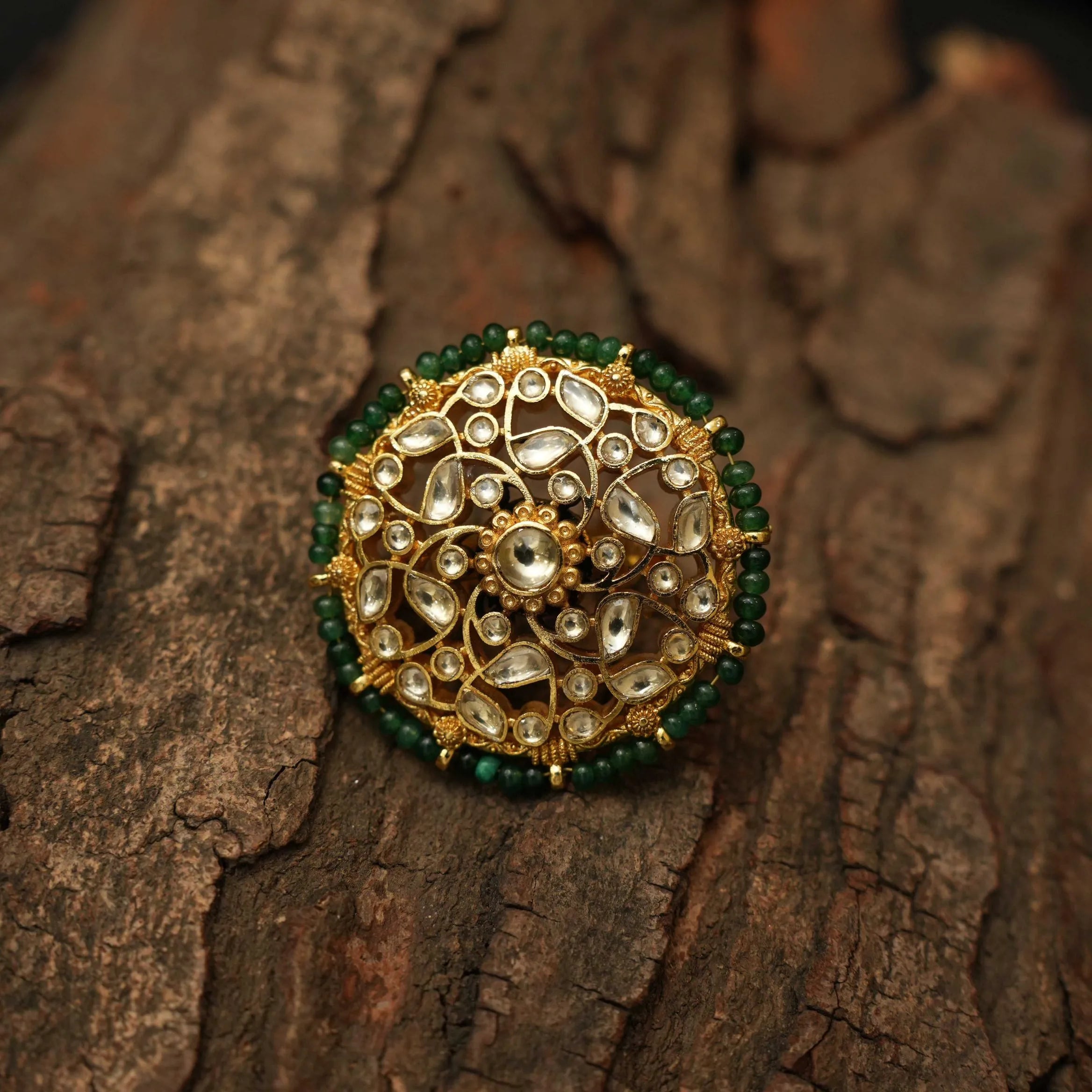 Veena Ethnic Polki Ring